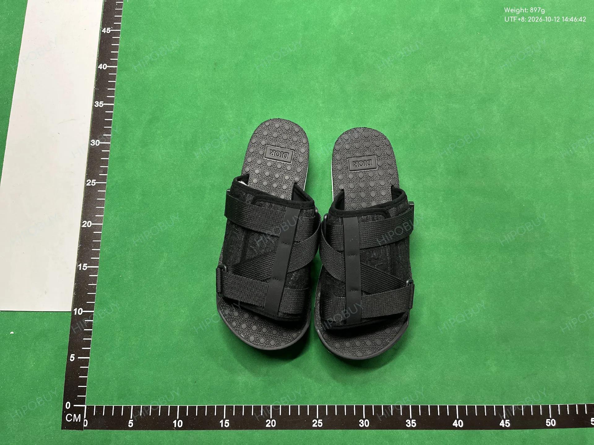 Foto QC 5 de Dior Alpha Sandals Oblique Canvas Black