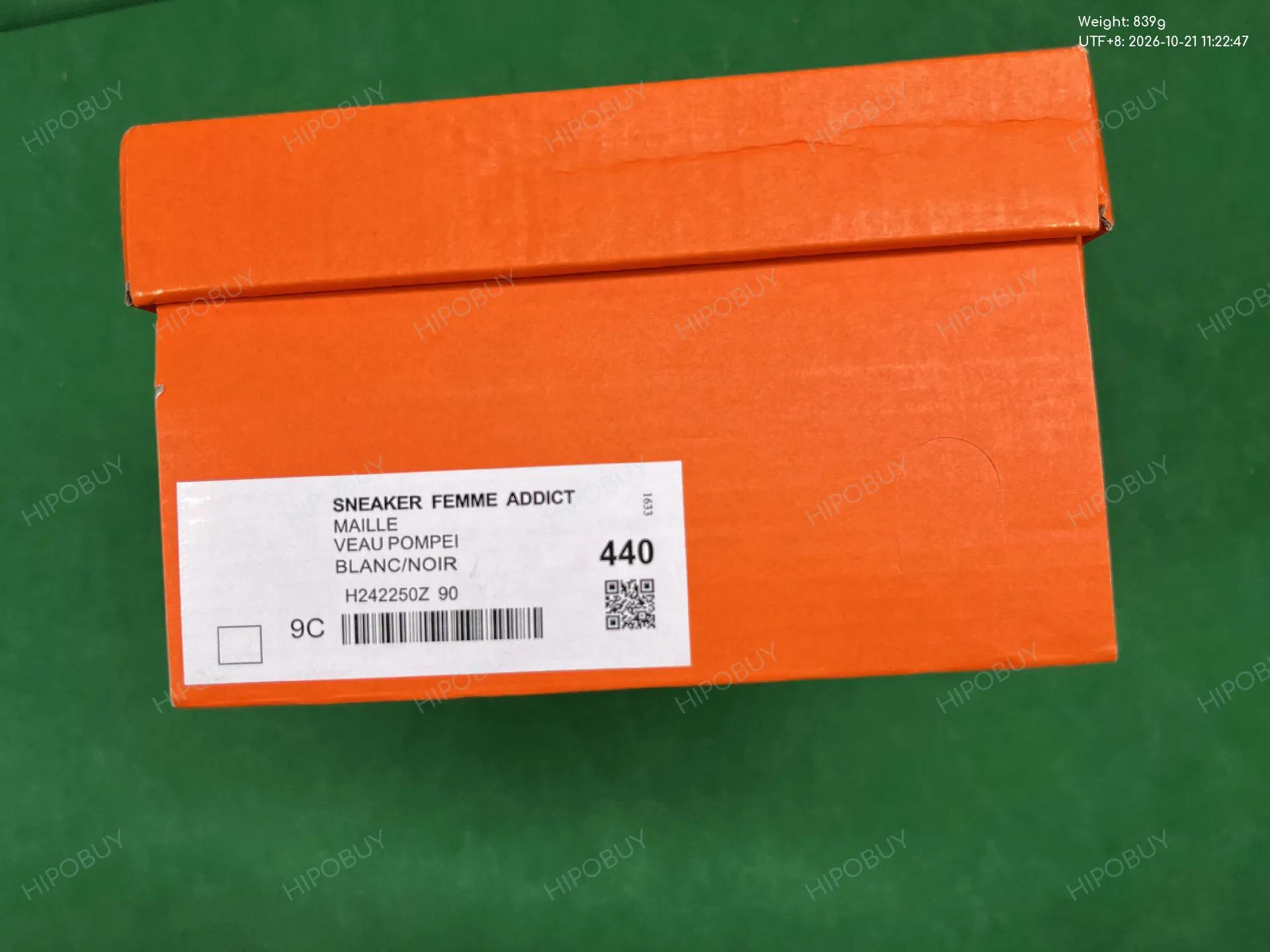 Foto QC 2 de Hermes Bouncing Technical Mesh Suede Sneakers White Grey