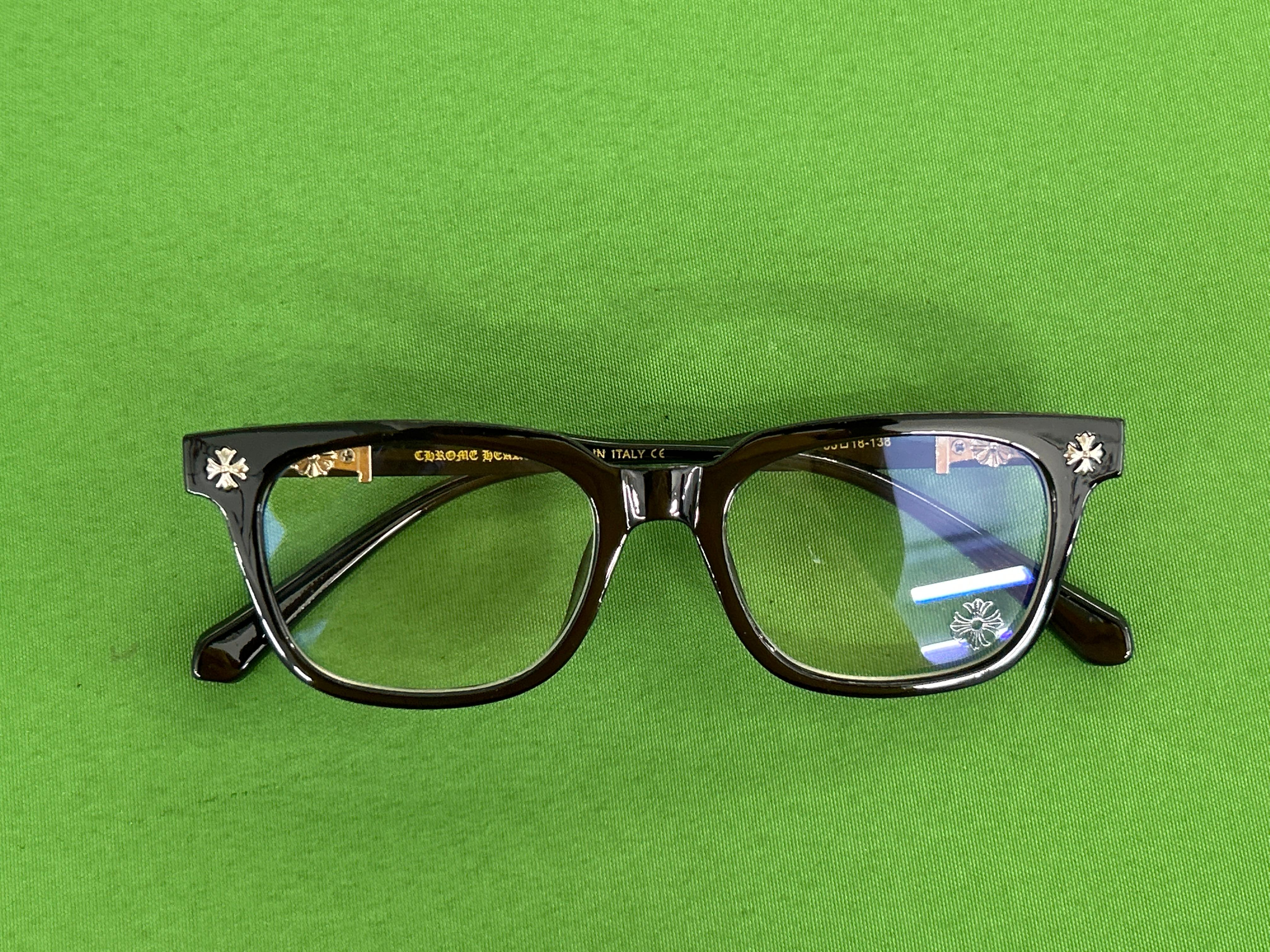 Foto QC 1 de Chrome Hearts Square-Frame Acetate Eyeglasses Clear (2273)