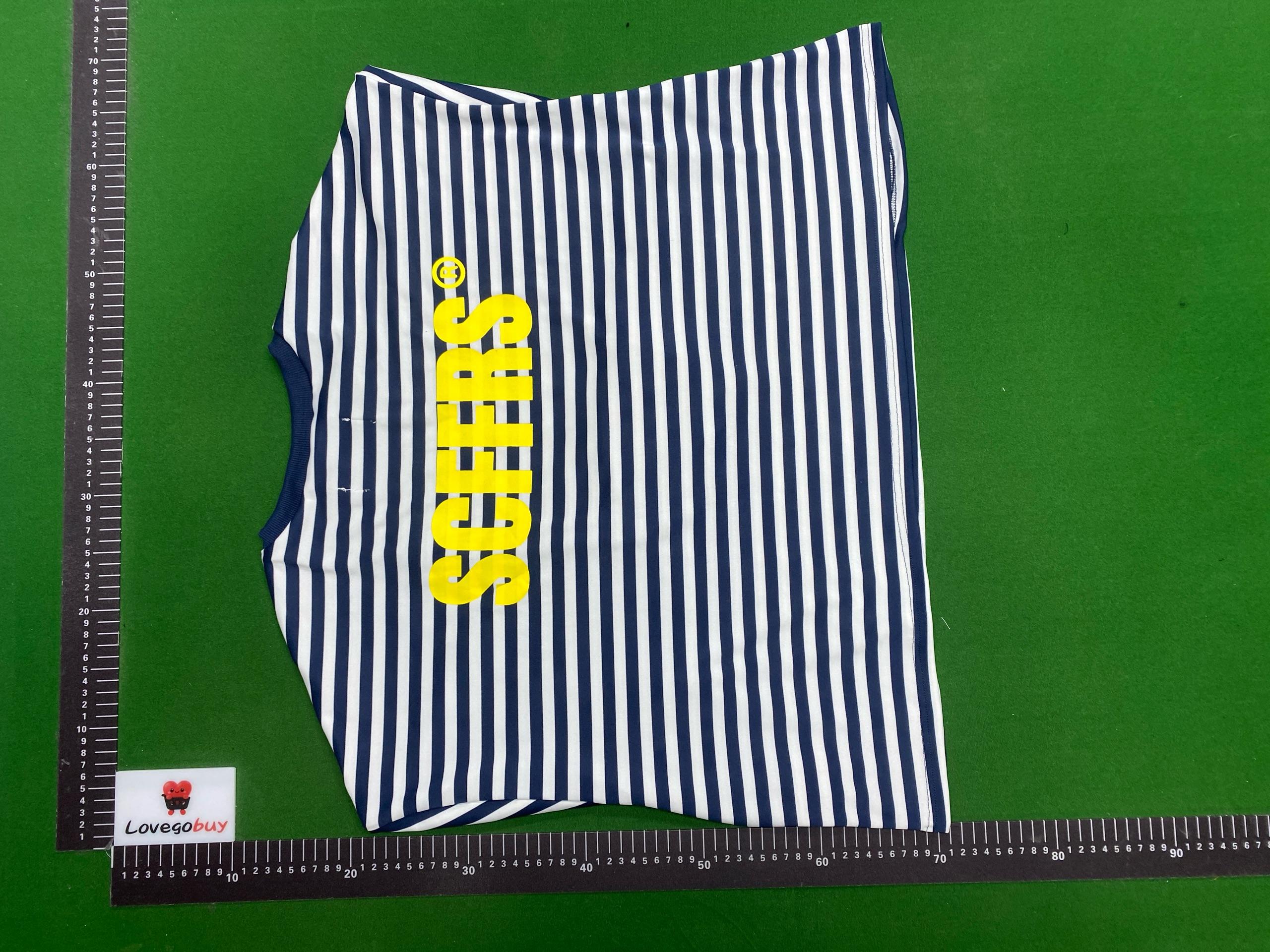 Foto QC 6 de Scuffers T-shirt Striped Logo Navy White