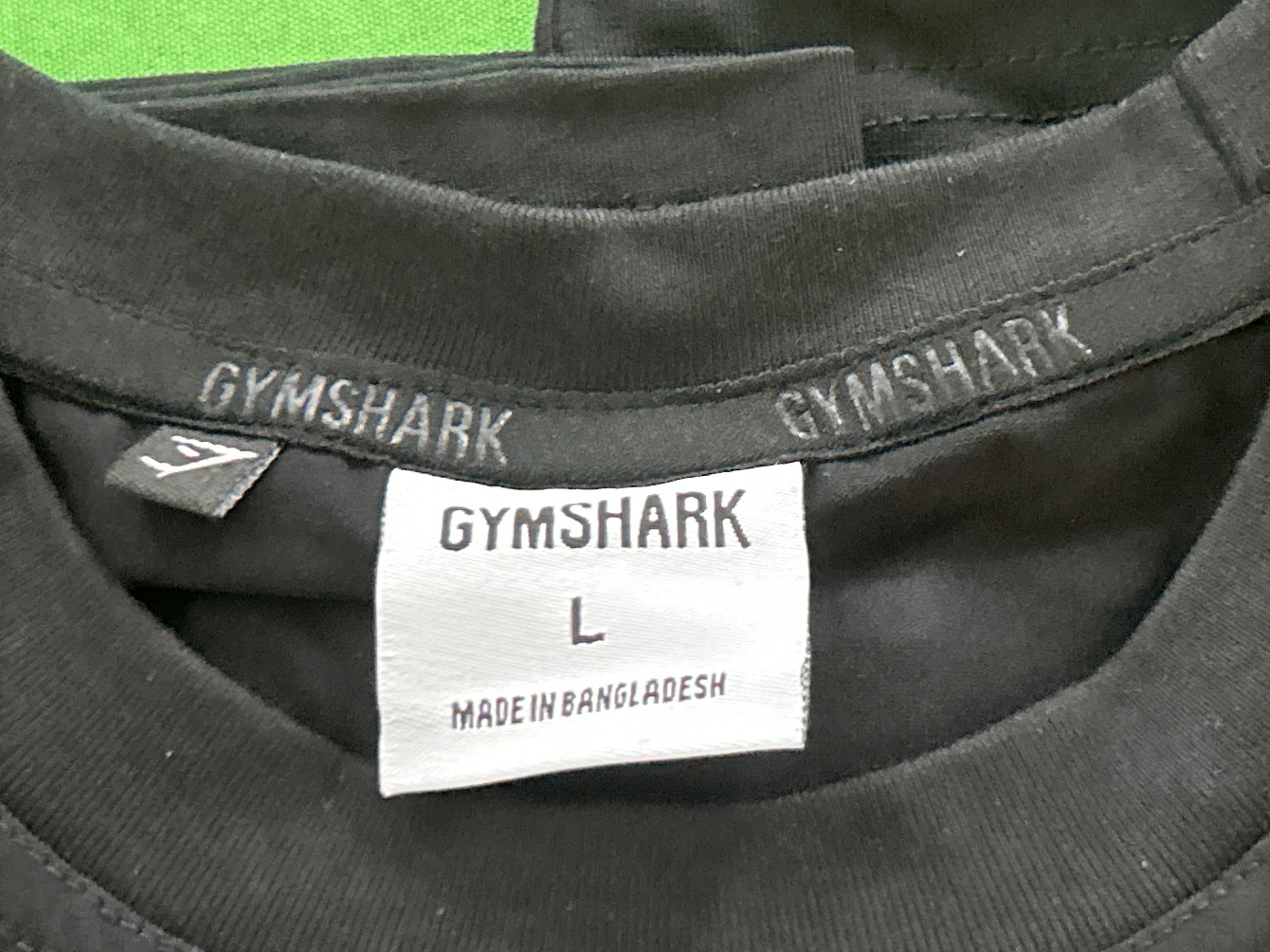 Foto QC 2 de Gymshark Power T-shirt Arched Back Logo Black