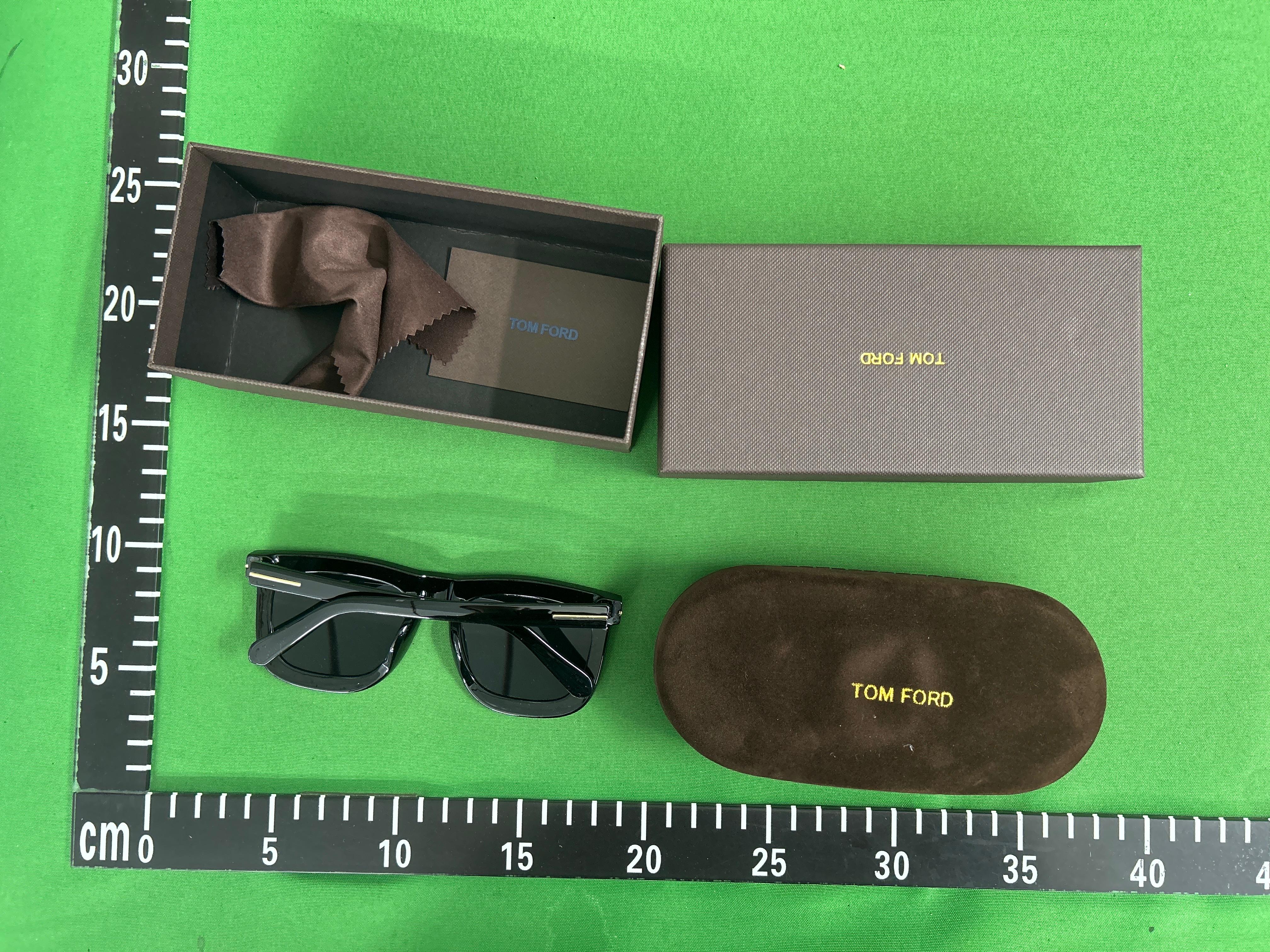 Foto QC 2 de Other Square-Frame Acetate Sunglasses Havana Green (6156)