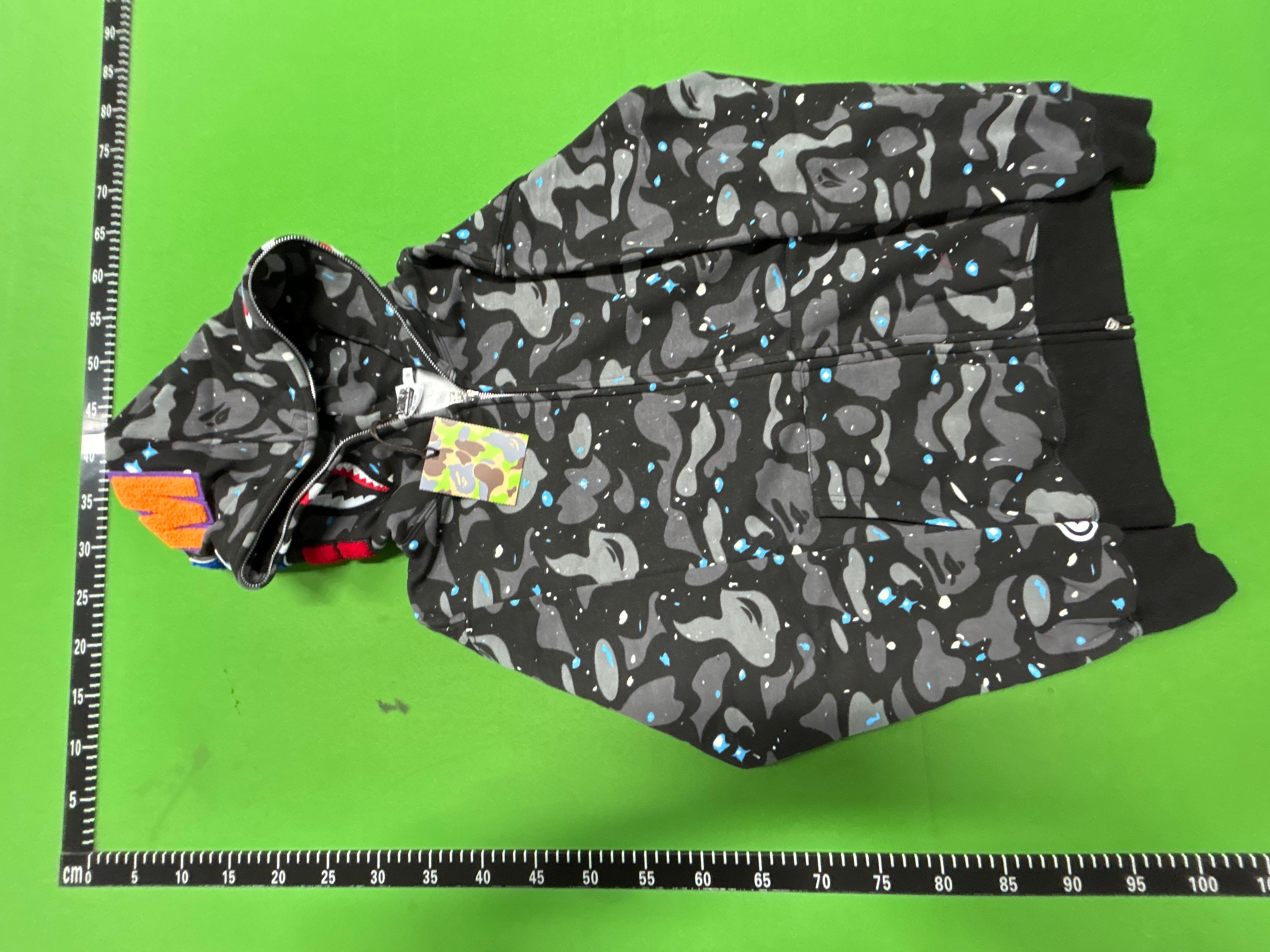 Foto QC 7 de A Bathing Ape Shark Full Zip Hoodie Blue Camo