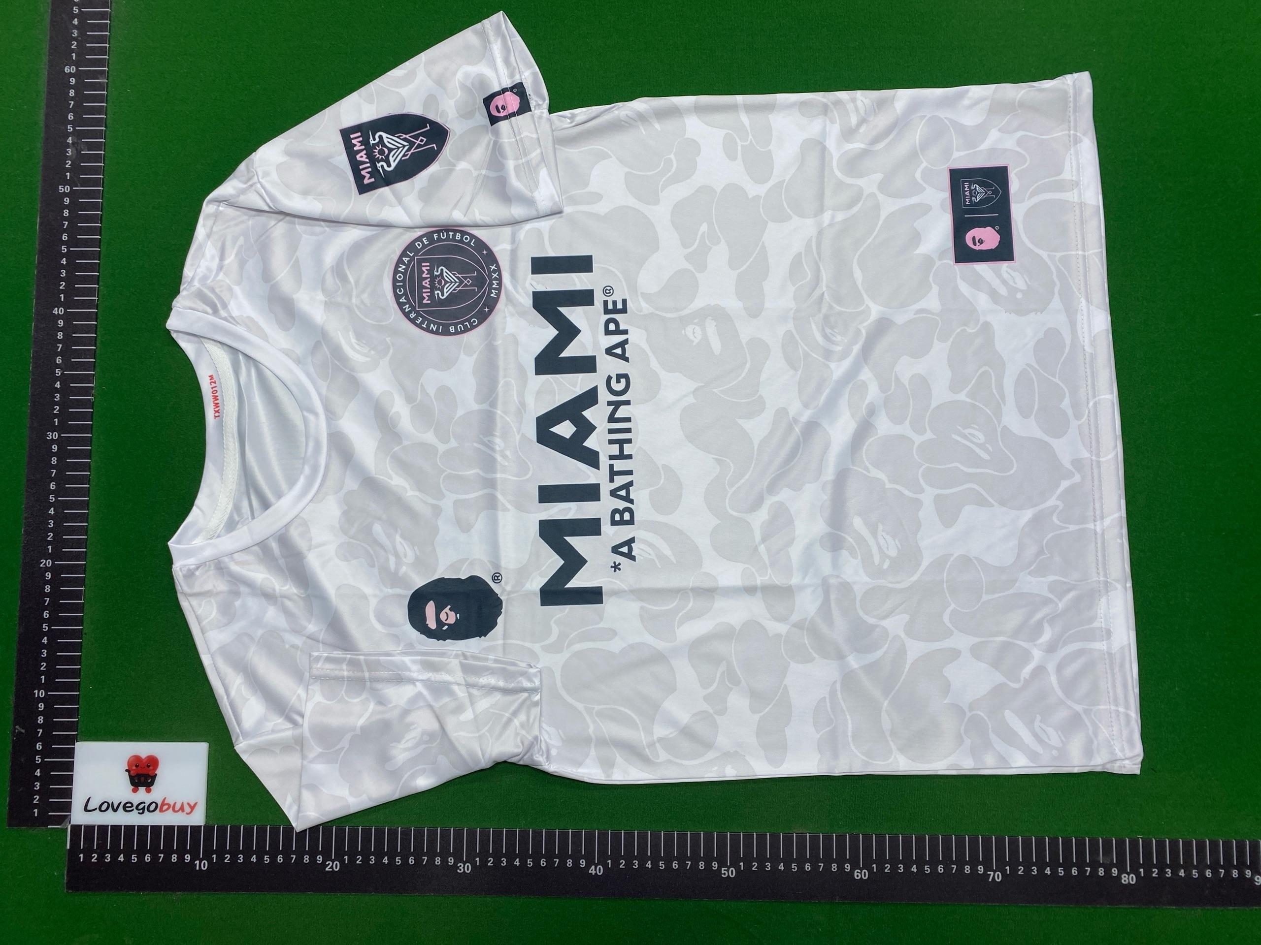 Foto QC 6 de BAPE x Inter Miami CF 2023 Camo Jersey White