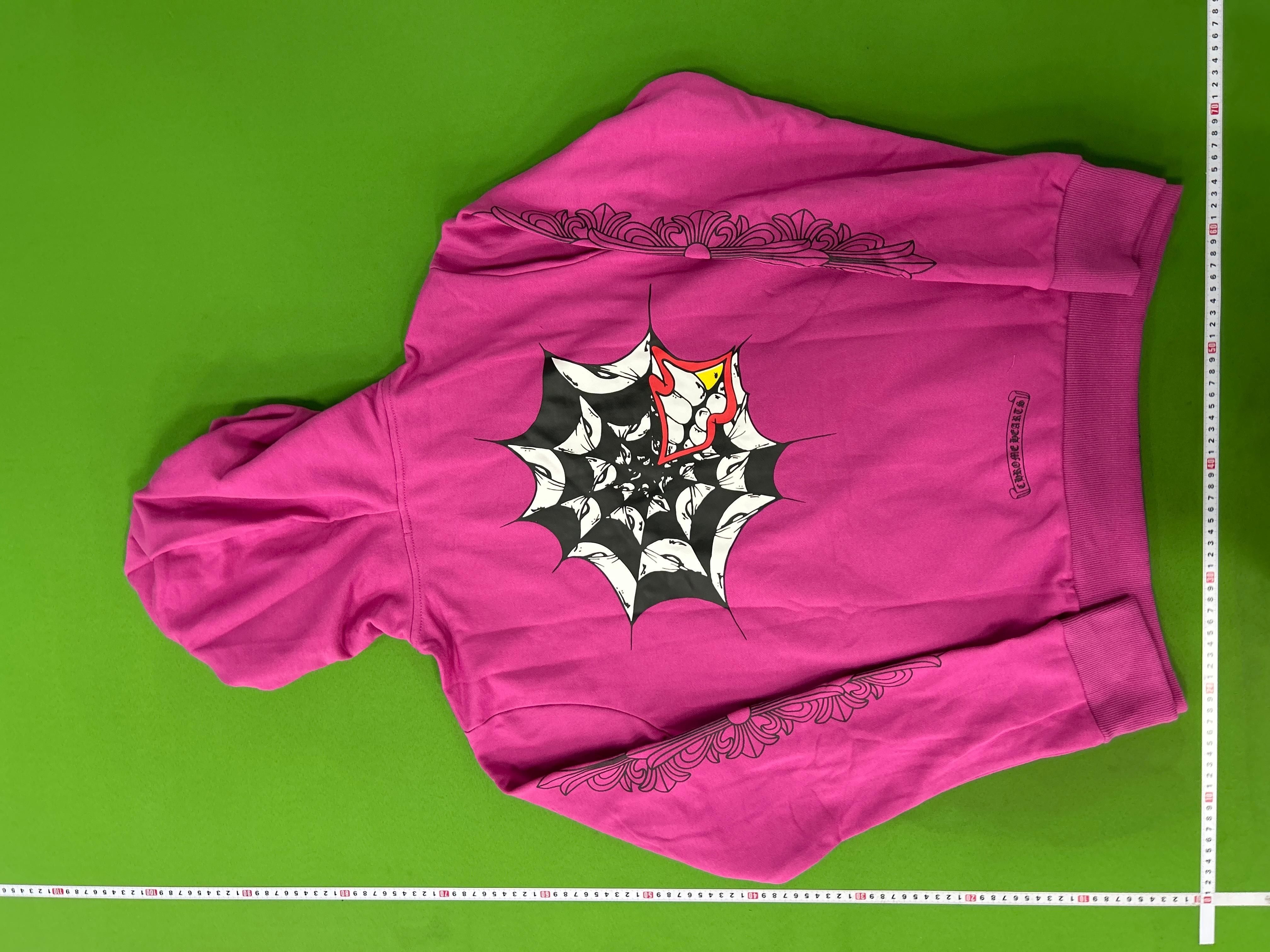 Foto QC 2 de Chrome Hearts Matty Boy Spider Web Hoodie Pink