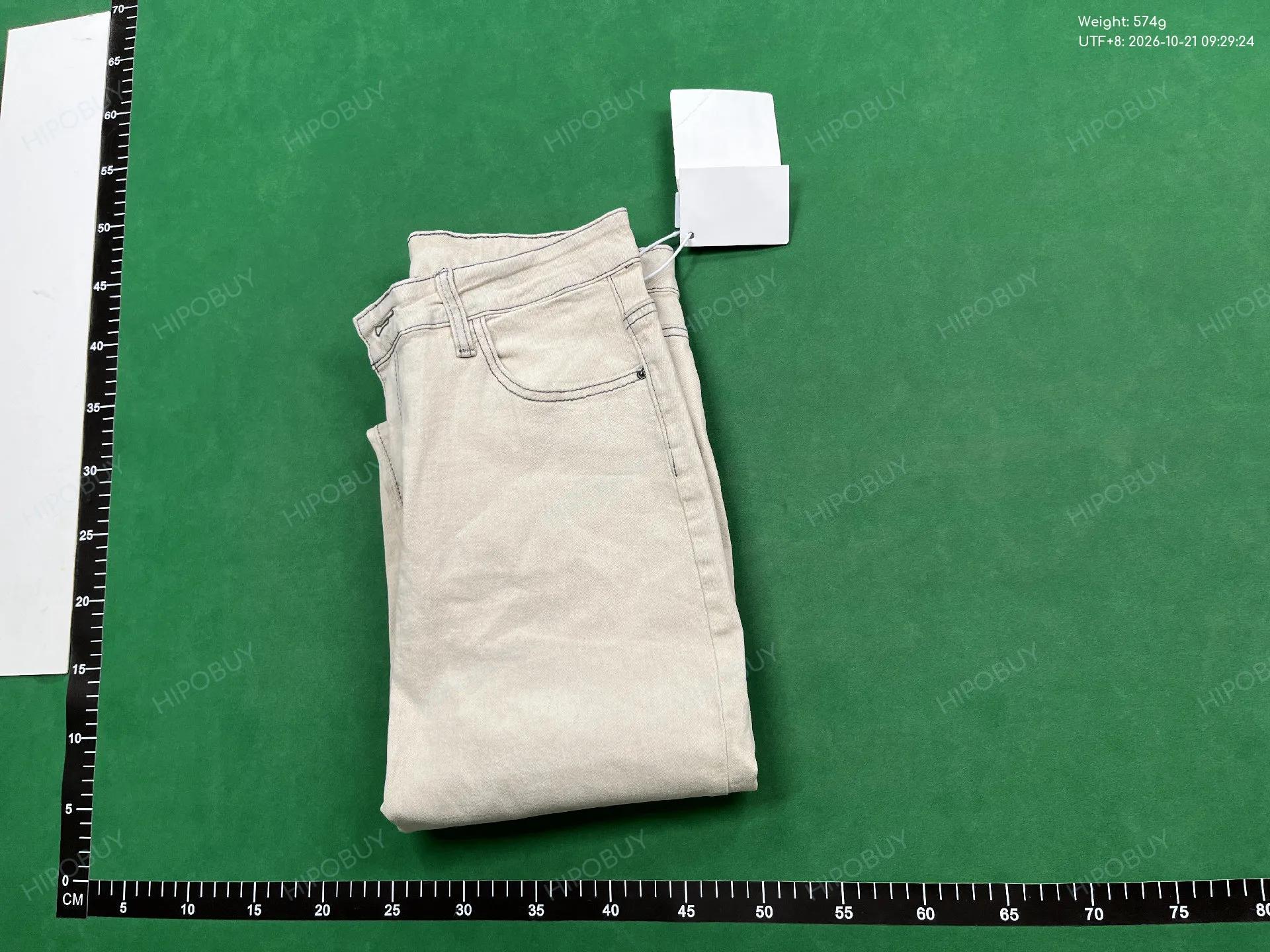 Foto QC 8 de Saint Laurent Jeans Straight Logo Light Blue