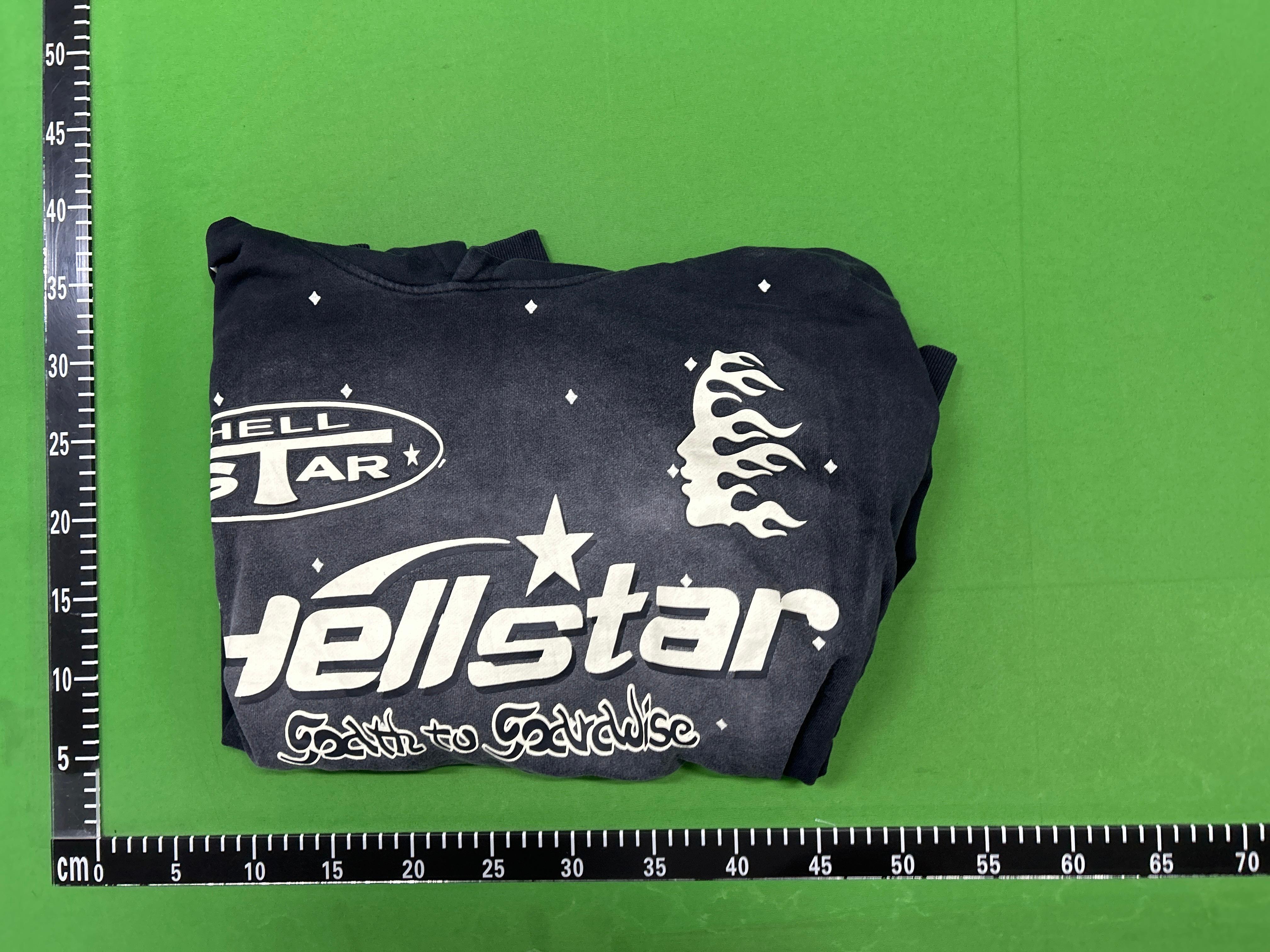 Foto QC 1 de Hellstar Hoodie Brain Logo Washed Zip-Up Black