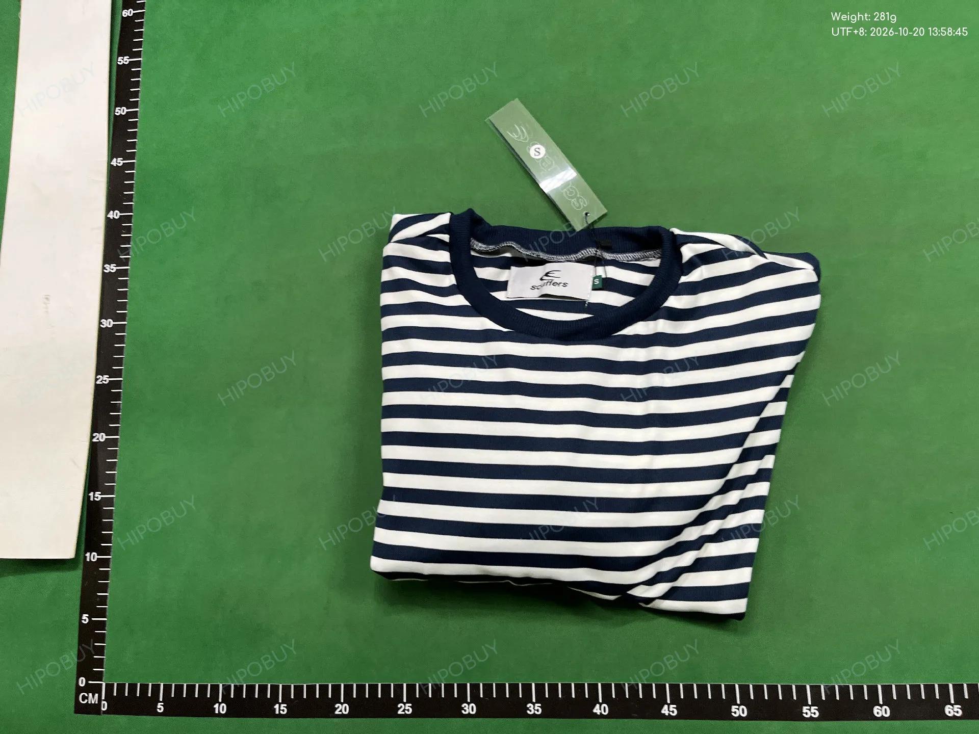 Foto QC 4 de Scuffers T-shirt Striped Logo Navy White