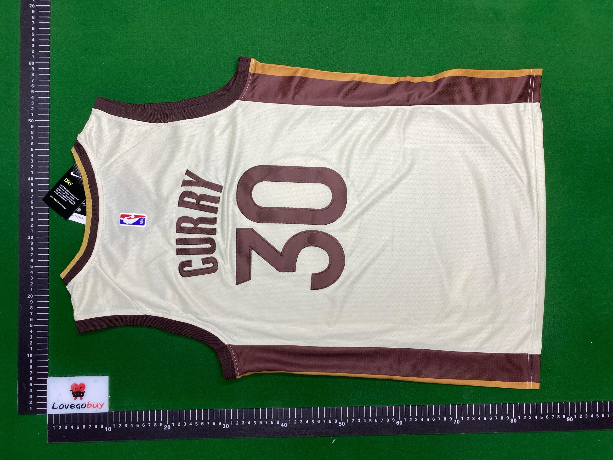 Foto QC 5 de Nike x Golden State Warriors 2025/26 Jimmy Butler #10 "The Town" City Edition Swingman Jersey Natural/Brown