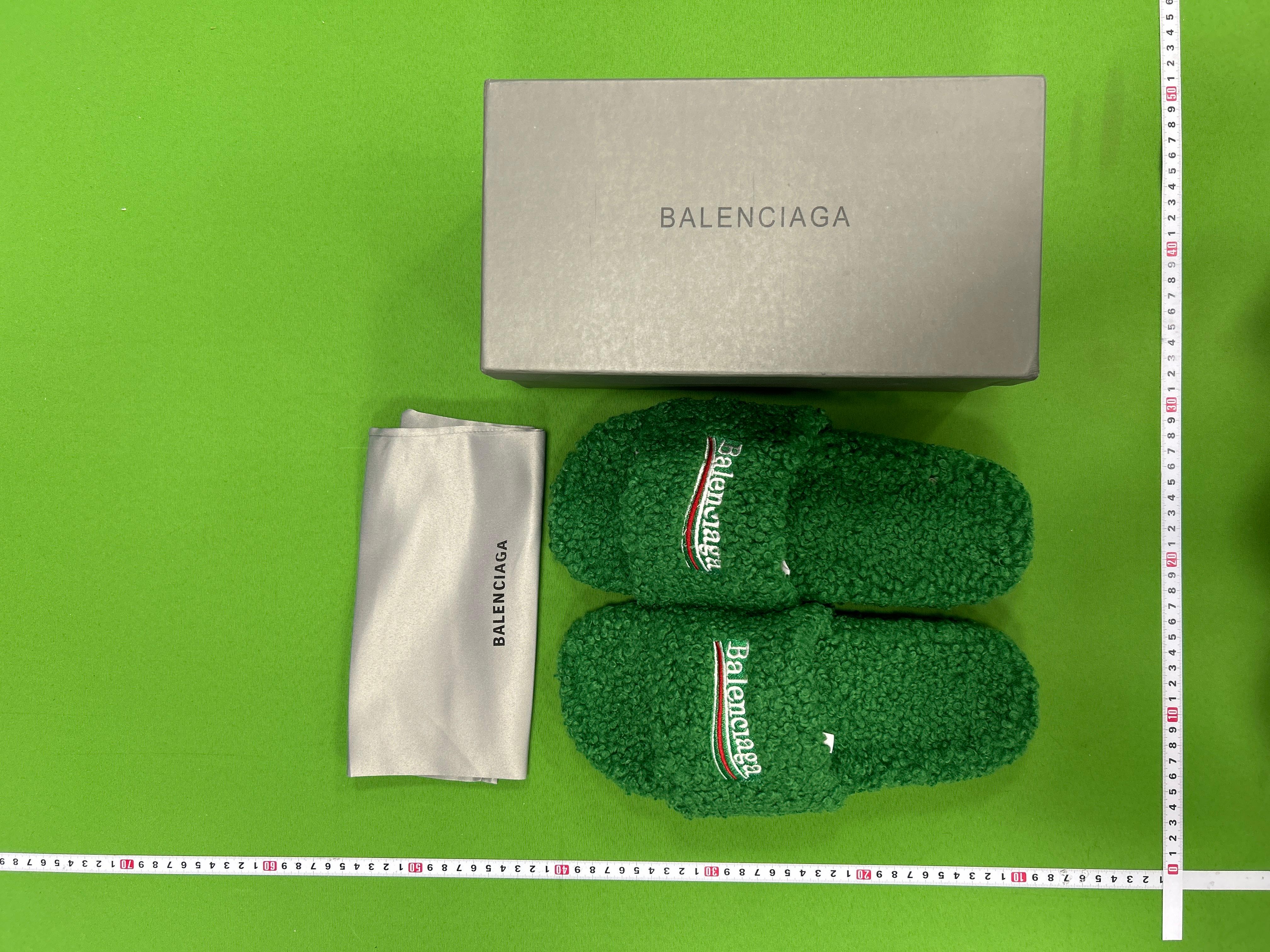 Foto QC 1 de Balenciaga Furry Slide Faux Shearling Political Campaign Sweet Pink 654261-W2DO1-5596