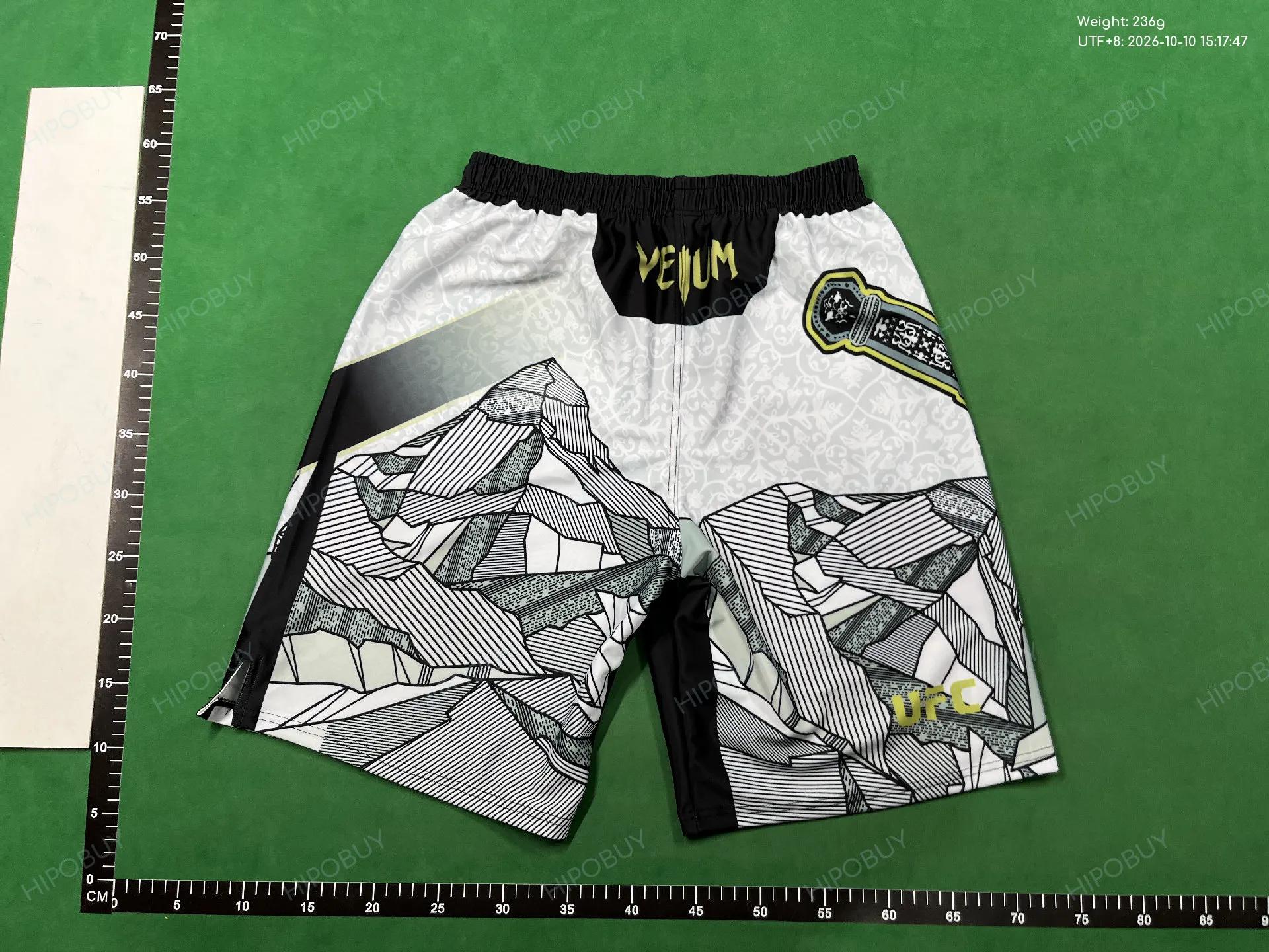 Foto QC 3 de Venum UFC Islam Makhachev Unrivaled Shorts White