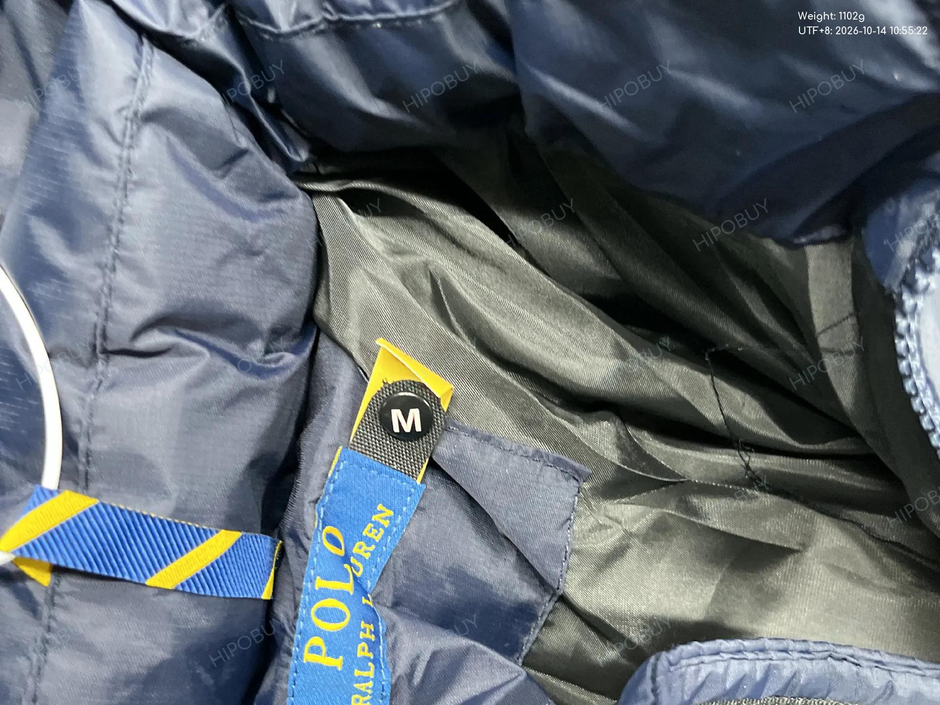 Foto QC 5 de Polo Ralph Lauren Puffer Jacket Detachable Hood Navy Blue