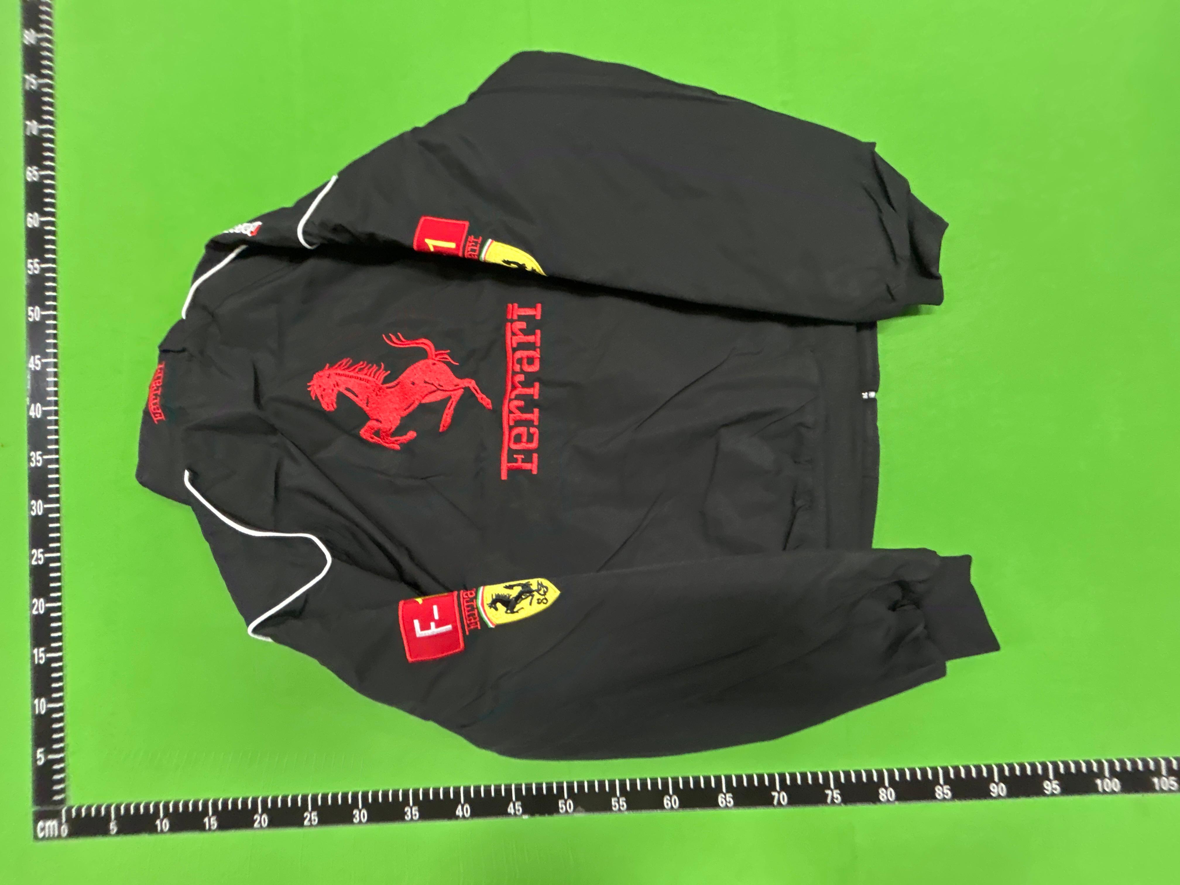 Foto QC 3 de Other Ferrari F1 Racing Bomber Jacket Embroidery Red