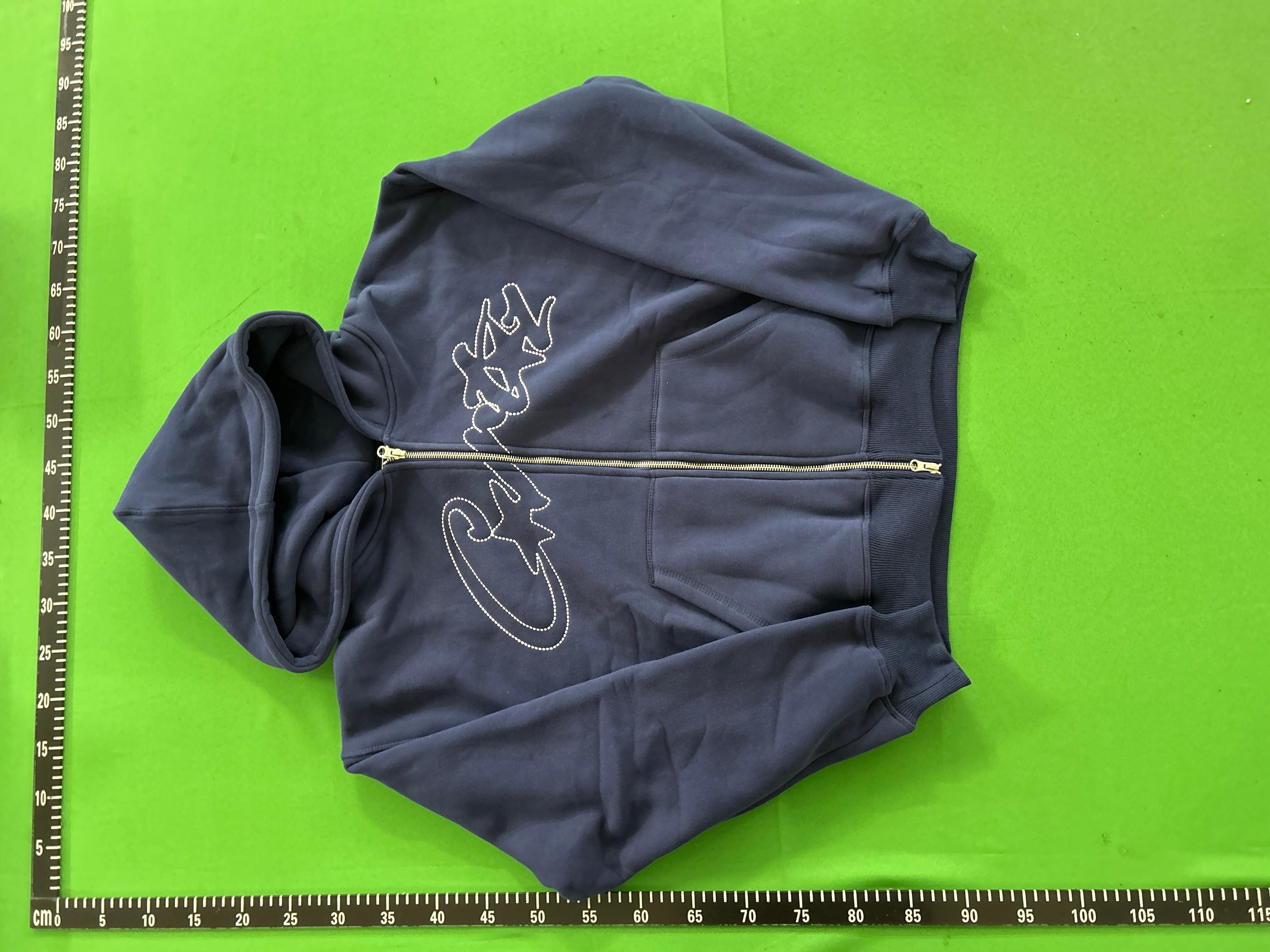 Foto QC 7 de Corteiz Thick Stitch Allstarz Zip Hoodie Navy