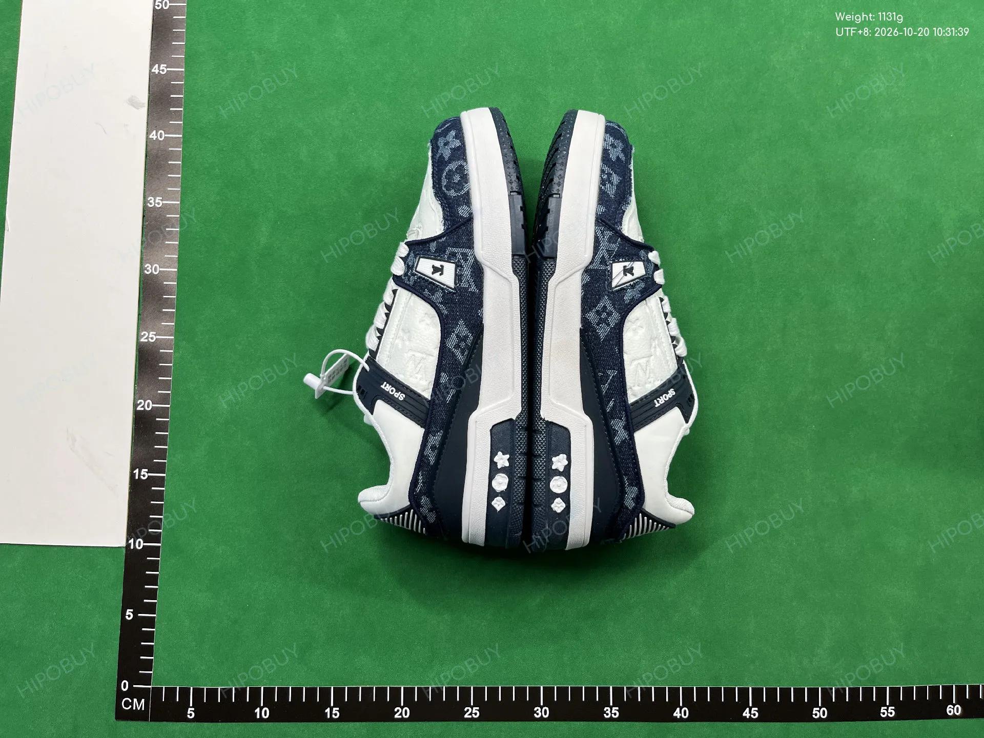 Foto QC 5 de Louis Vuitton Trainer Low Black White Monogram Denim S01