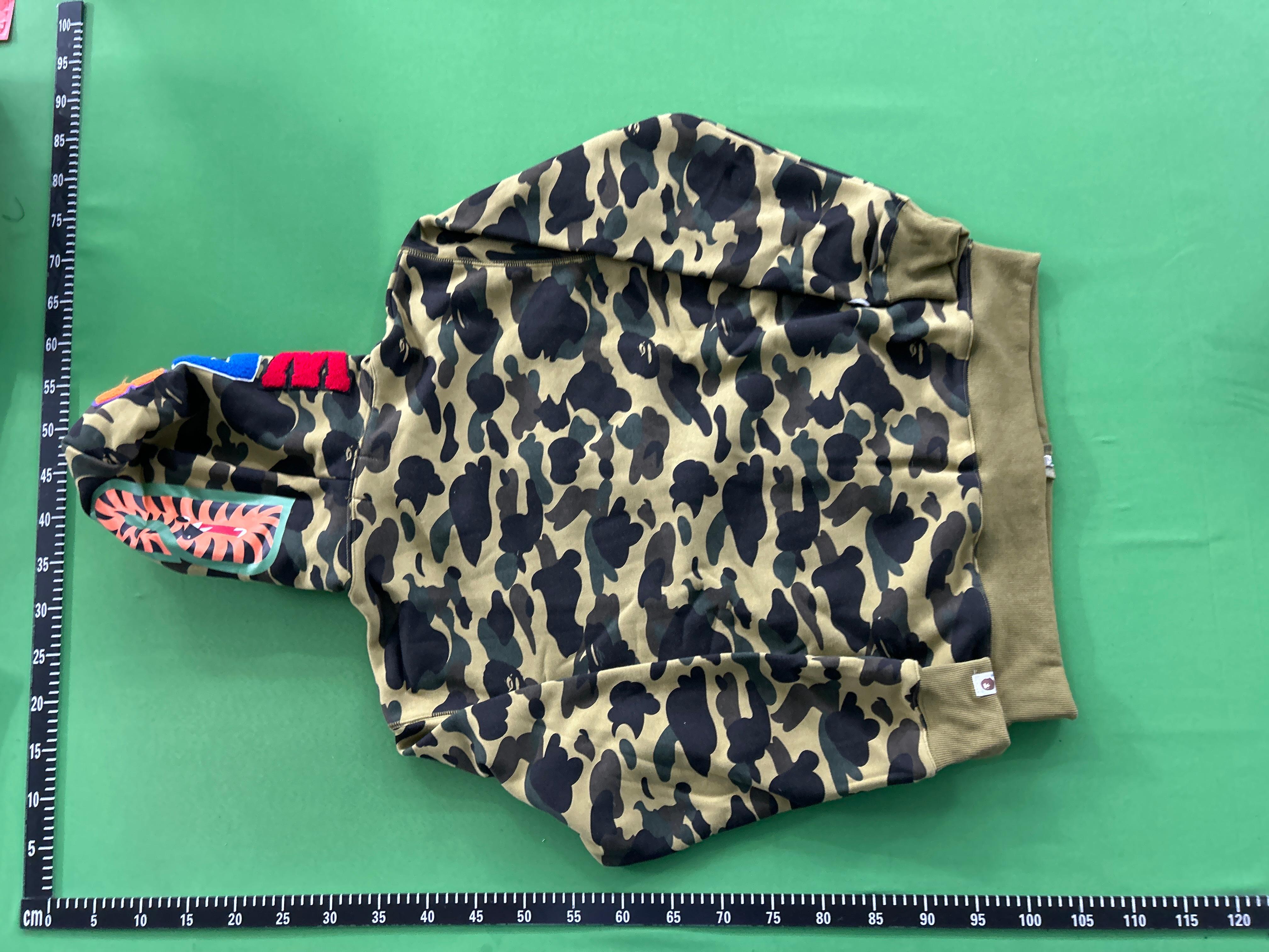 Foto QC 3 de A Bathing Ape Shark Full Zip Hoodie Blue Camo