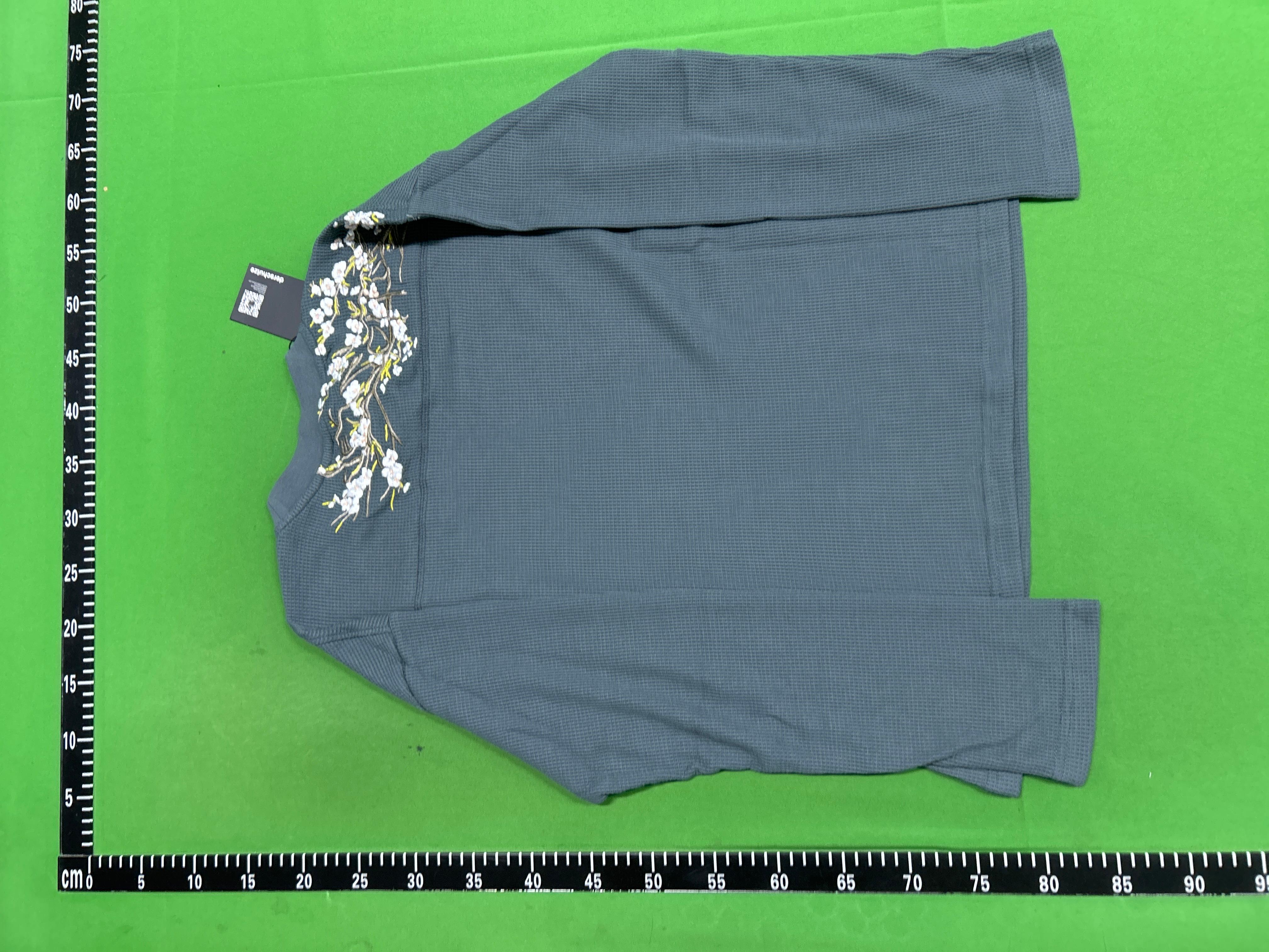 Foto QC 4 de Derschutze Blossom Waffle Longsleeve T-shirt Anthracite