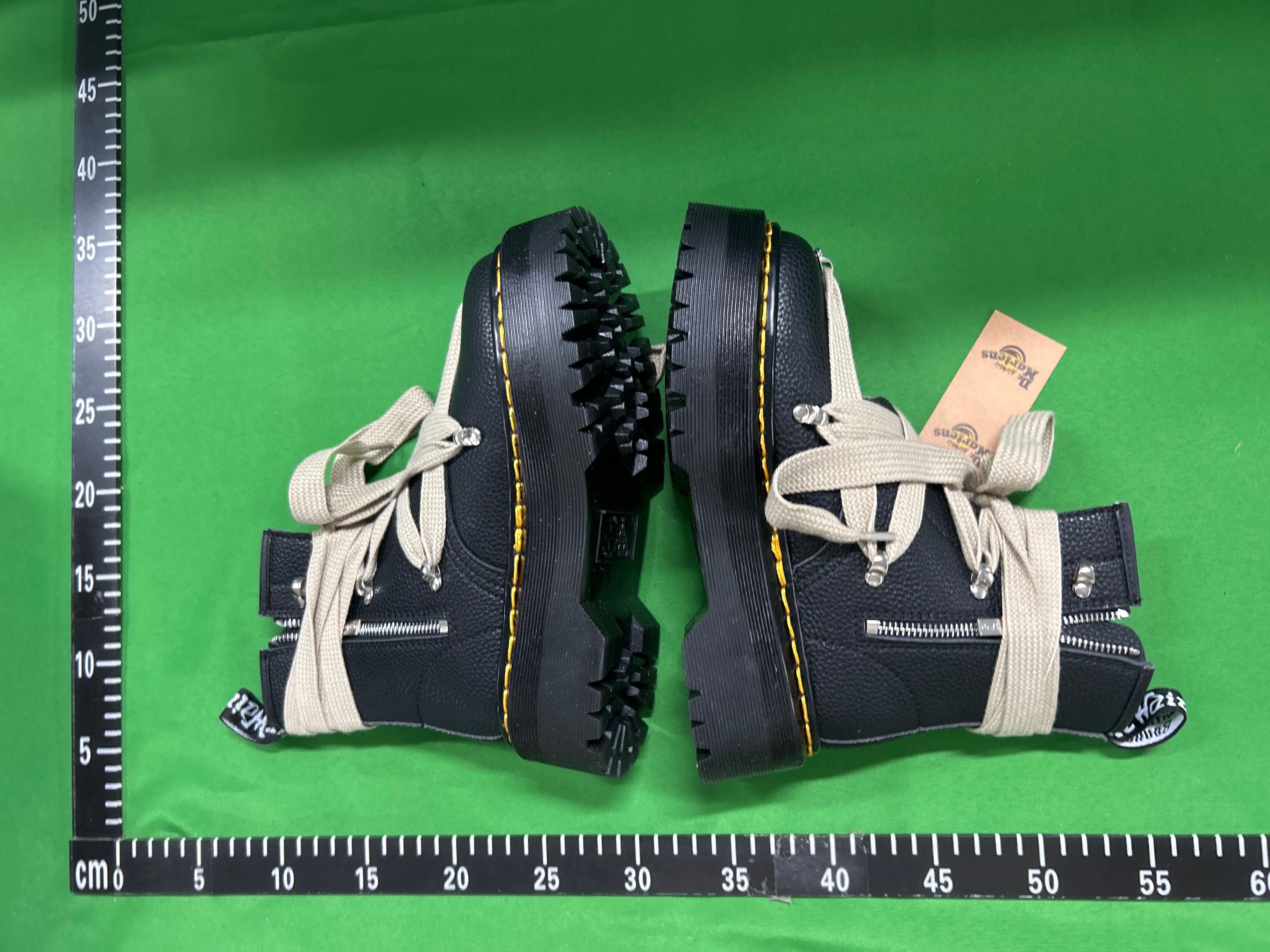 Foto QC 4 de Rick Owens 1460 Bex Leather Platform Boots x Dr. Martens Jumbo Lace Pentagram Black