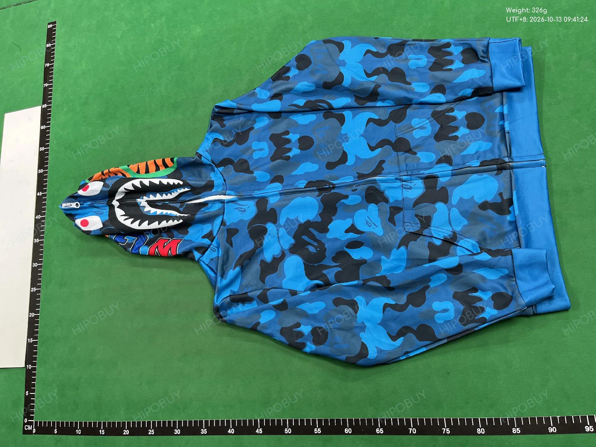 Foto QC 2 de BAPE Shark Zip Sweater City Camo Black