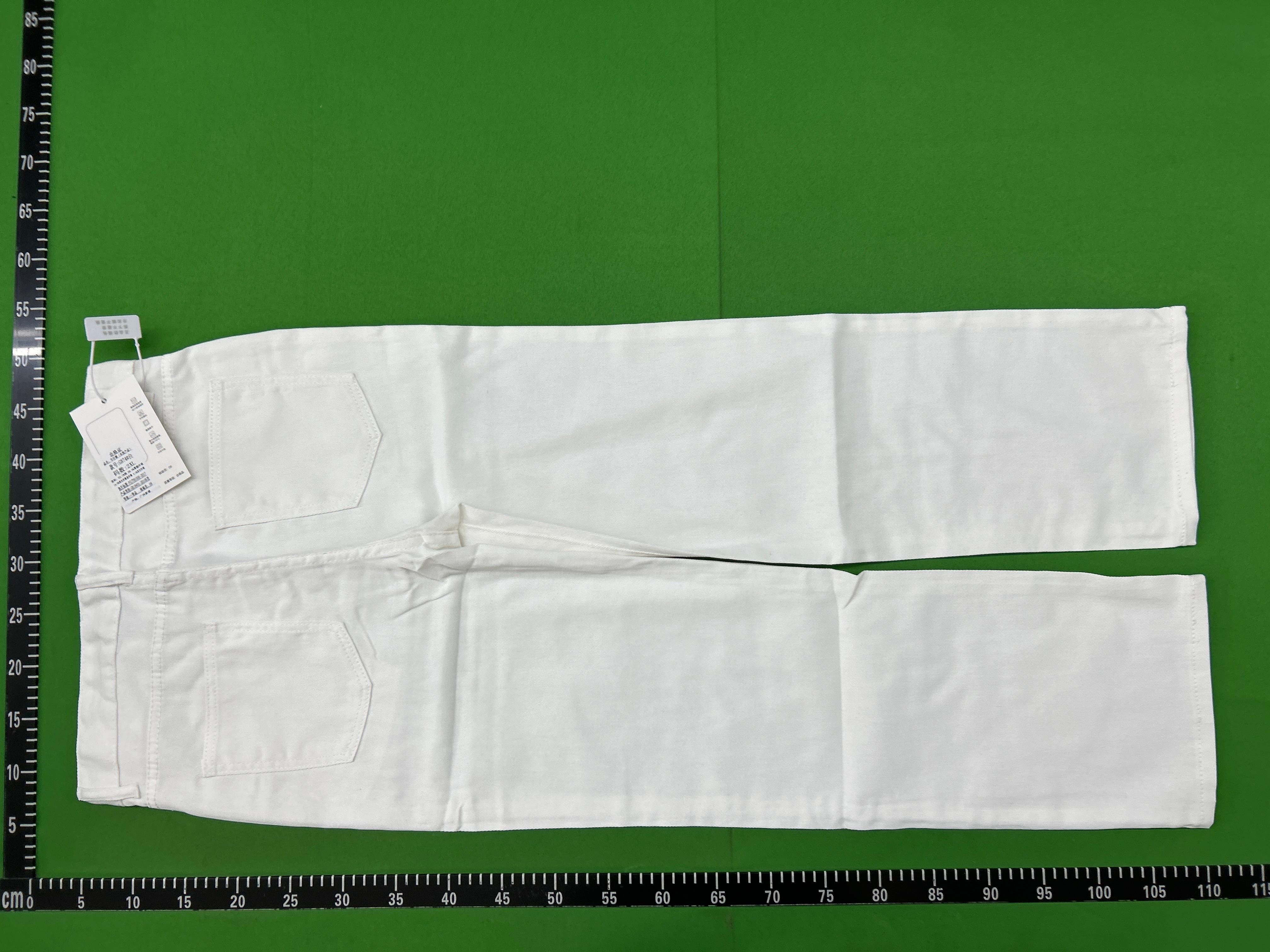 Foto QC 3 de Unbranded Jeans Loose Straight White
