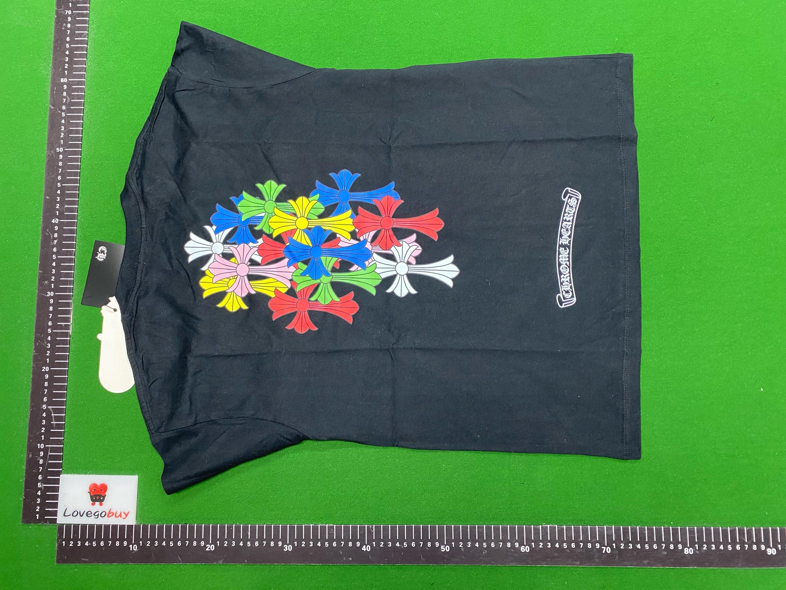 Foto QC 1 de Chrome Hearts T-shirt Praying Hands Cross Black