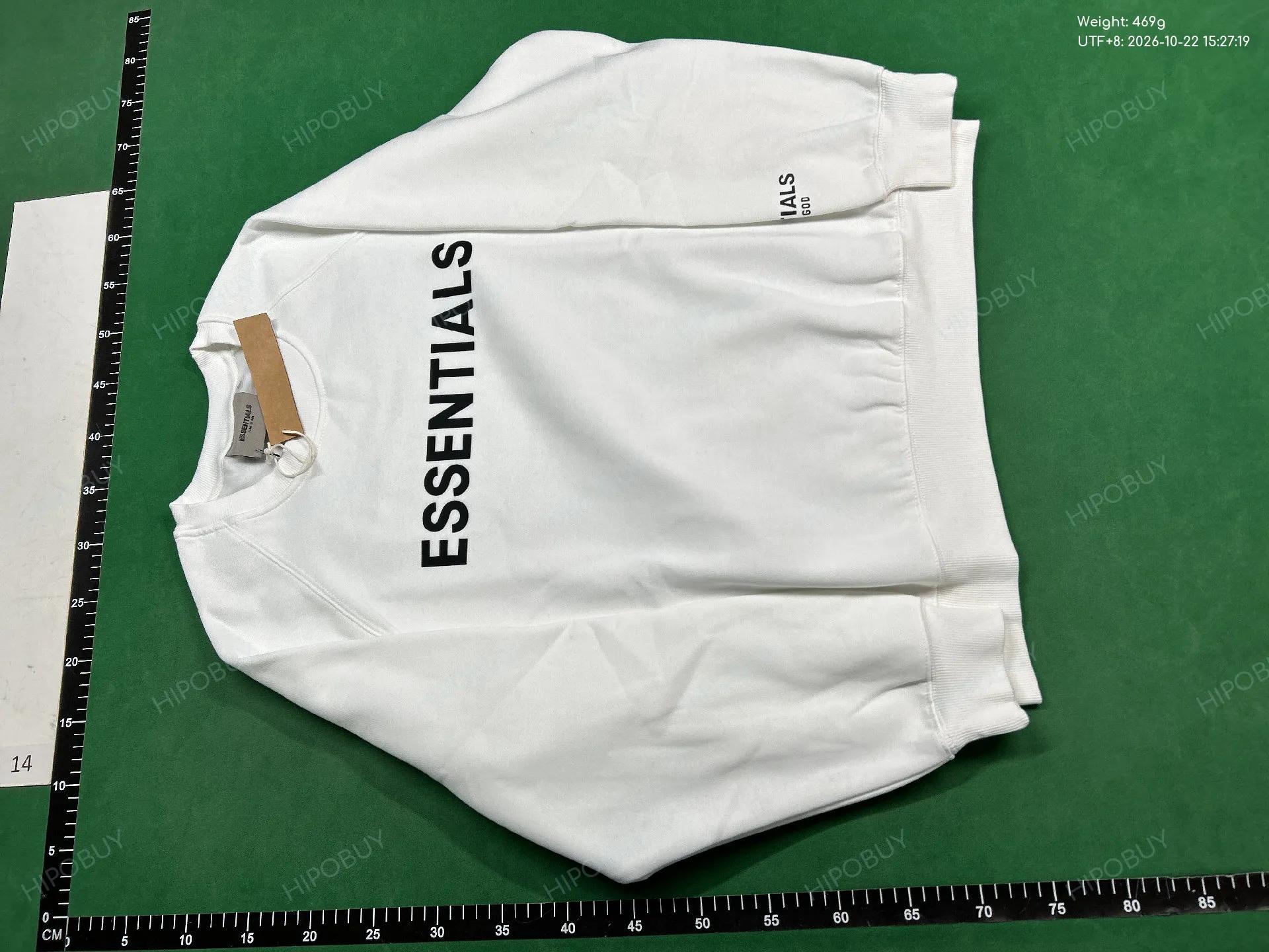 Foto QC 2 de Fear of God Essentials Crewneck Sweater Silicone Logo White