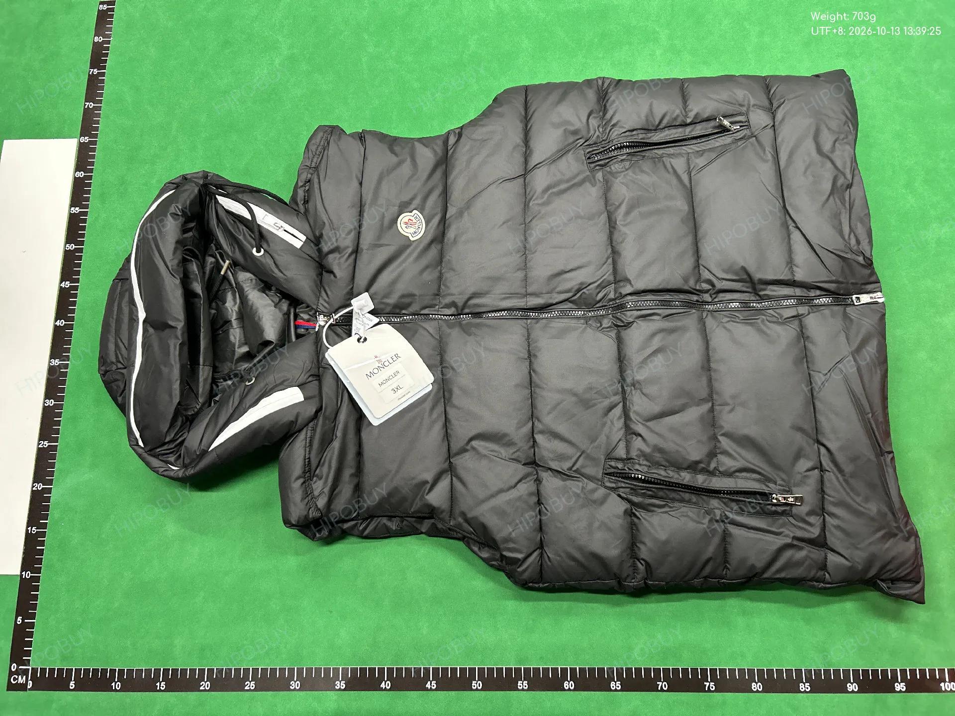 Foto QC 6 de Moncler Cardigan Jacket Knit Quilted Down White
