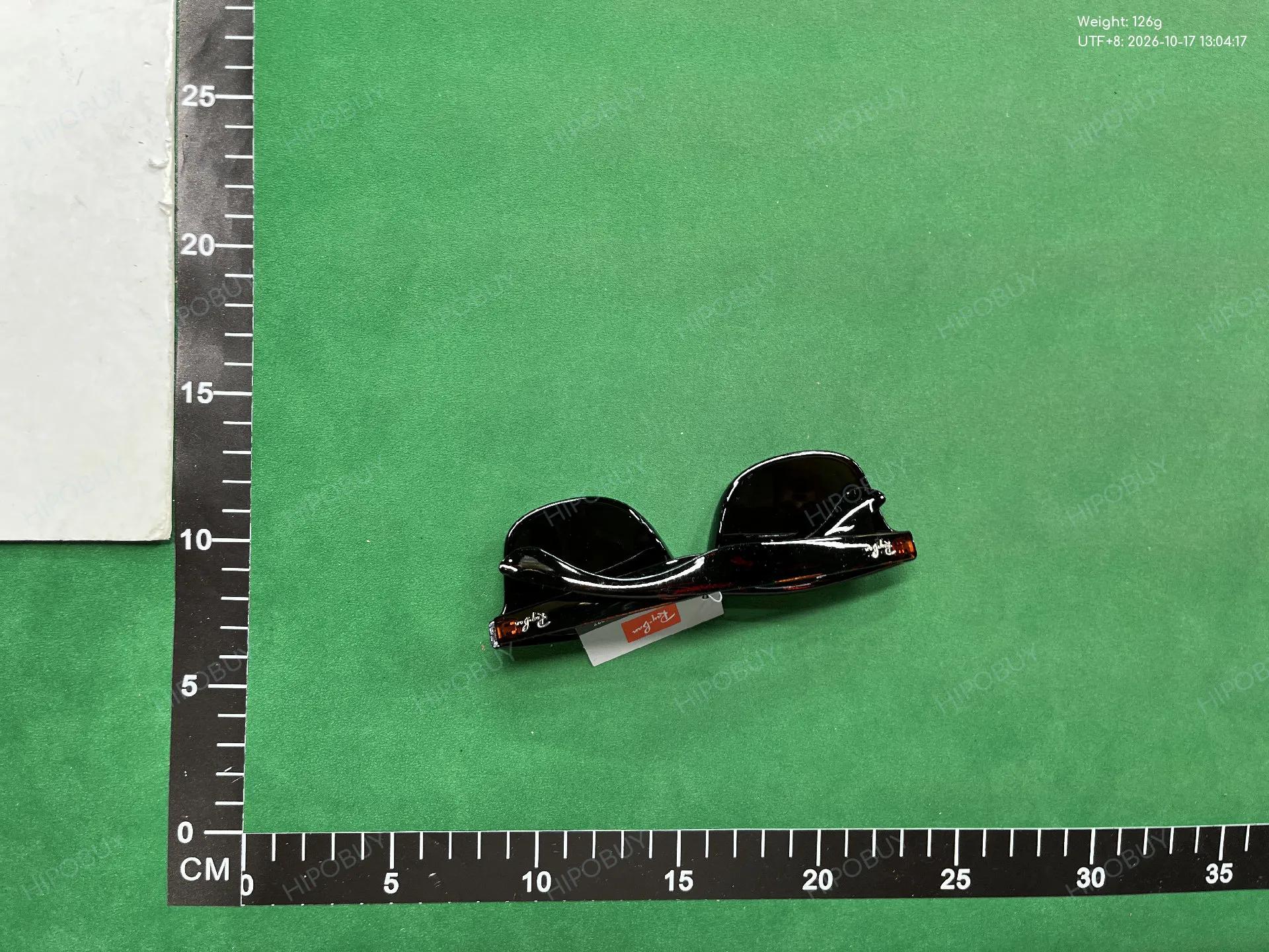 Foto QC 2 de Ray-Ban Wayfarer Acetate Sunglasses Black Green (RB2140-901)