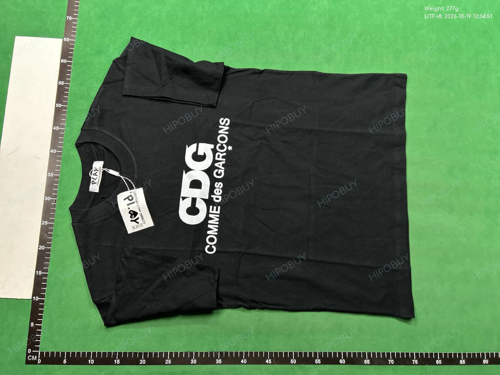 Foto QC 2 de Comme des Garçons PLAY Blue Eyes Red Heart T-Shirt Cream