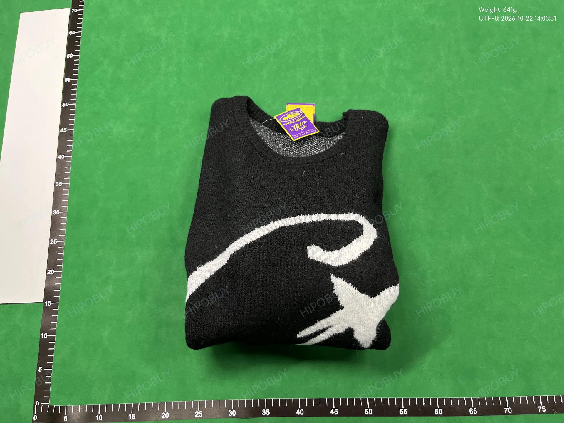 Foto QC 8 de Corteiz Mohair Crewneck Sweater Black