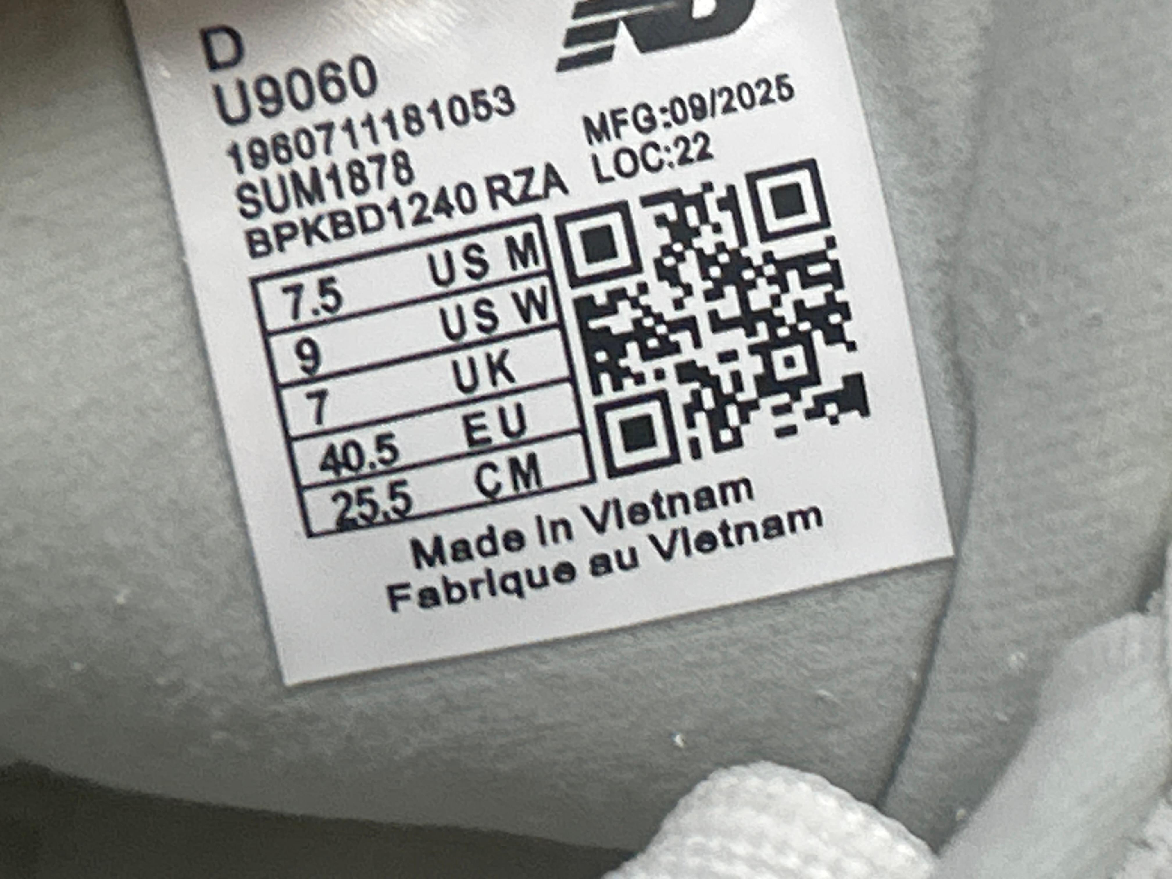 Foto QC 8 de New Balance 9060 Sea Salt Surf U9060MAC