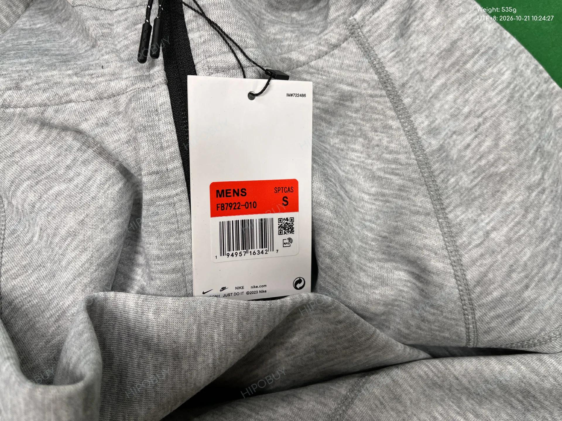 Foto QC 1 de Nike Tech Fleece Windrunner Jacket Hooded Grey Heather