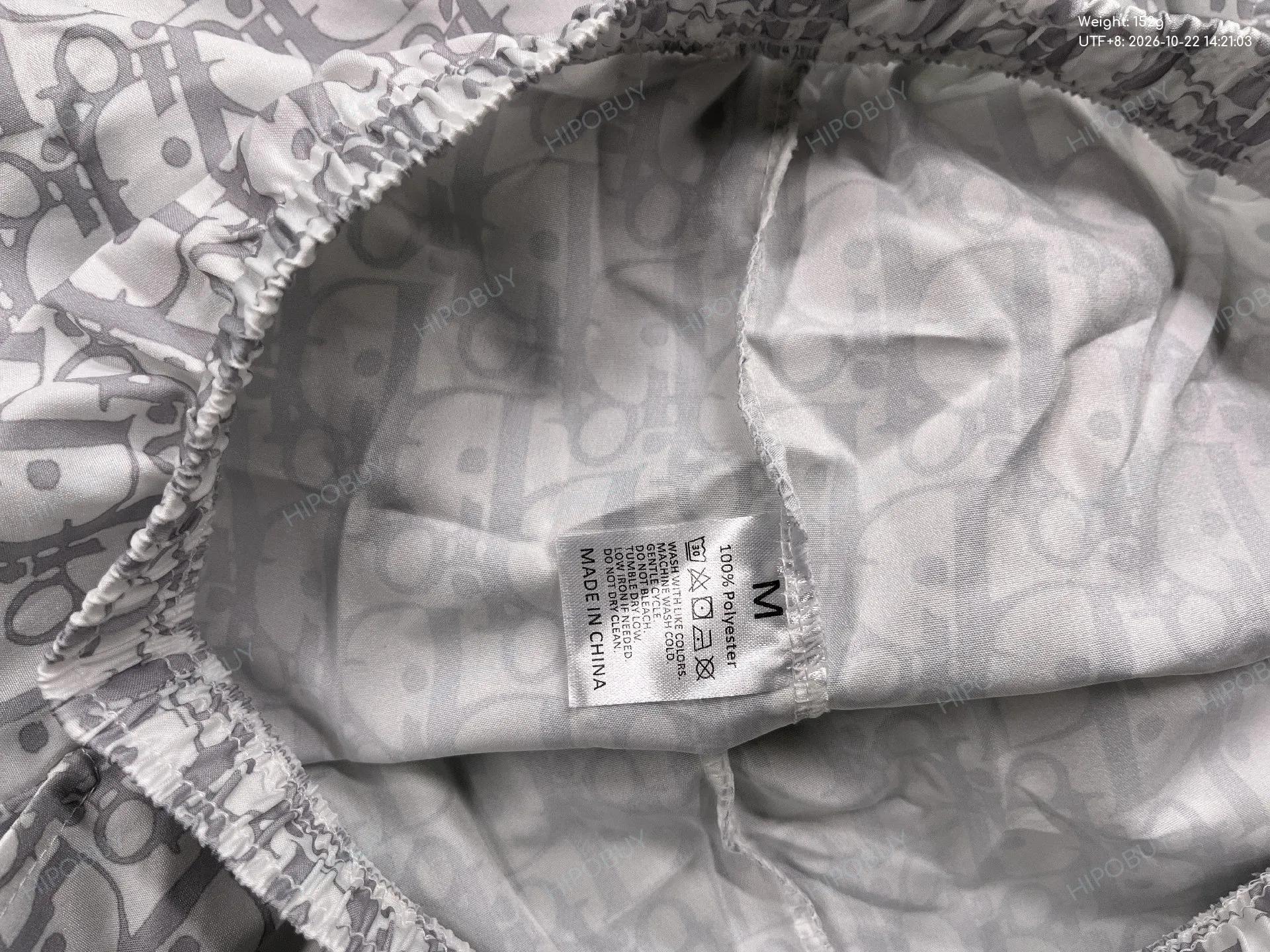 Foto QC 5 de Dior Oblique Board Shorts Monogram White Grey