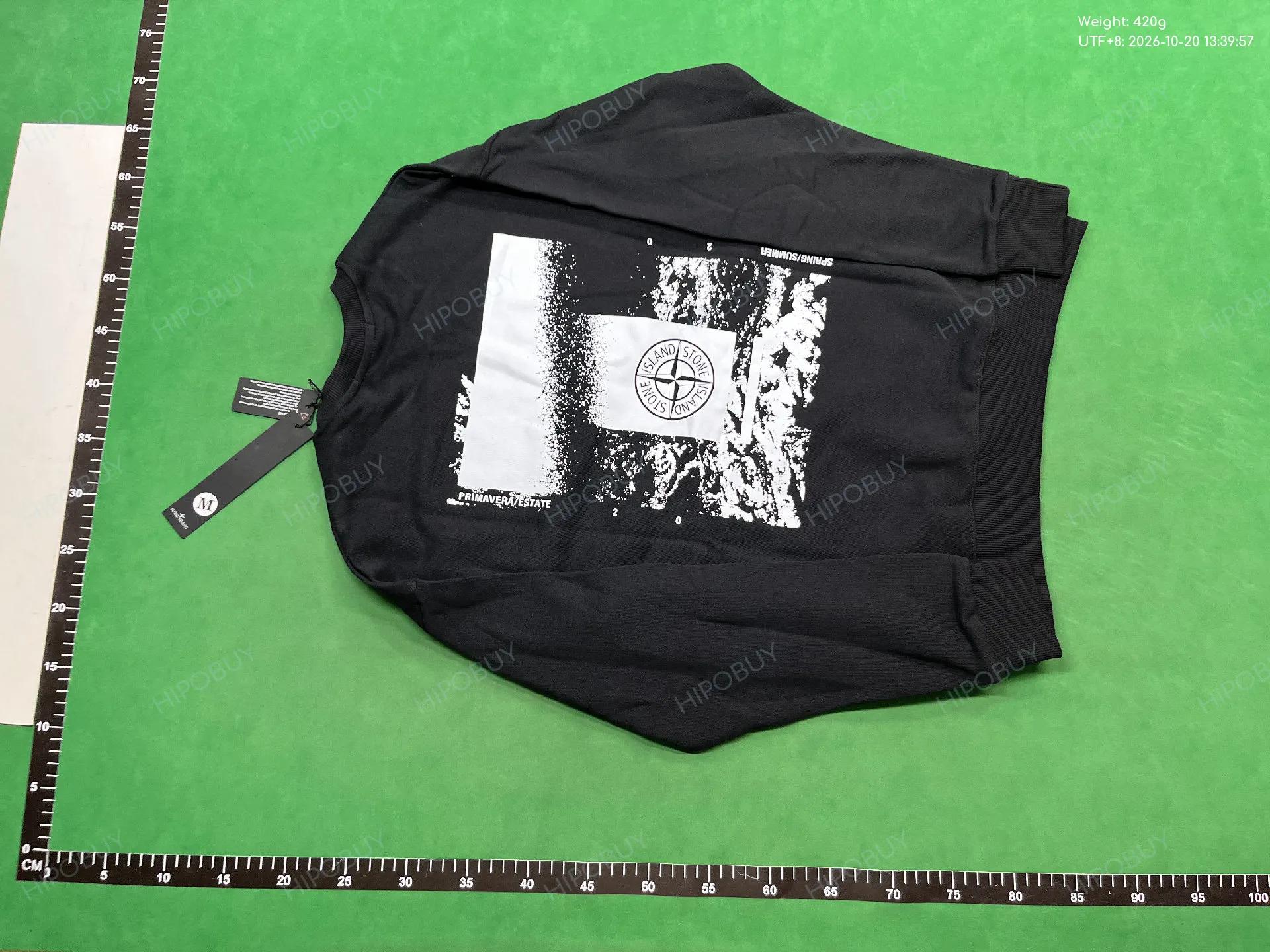 Foto QC 3 de Stone Island Crewneck Sweater Back Graphic Logo Black