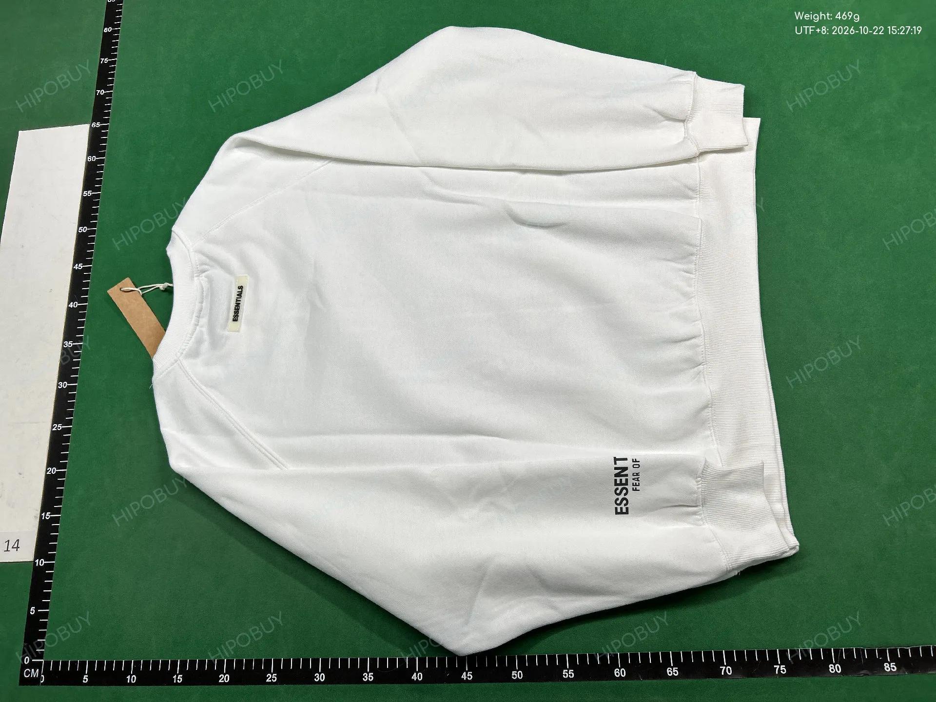 Foto QC 3 de Fear of God Essentials Crewneck Sweater Silicone Logo White