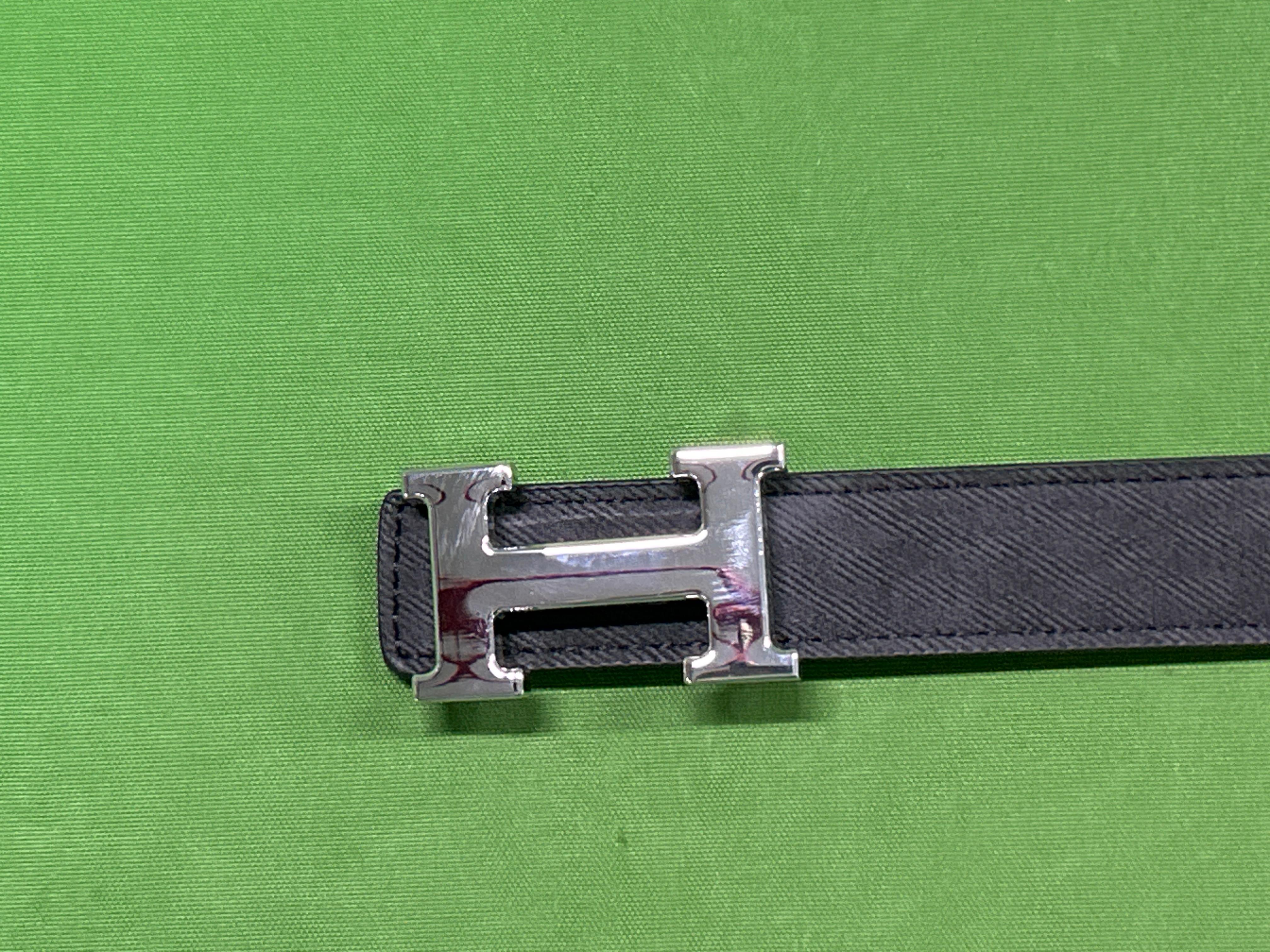 Foto QC 6 de Hermes H Buckle Belt Black
