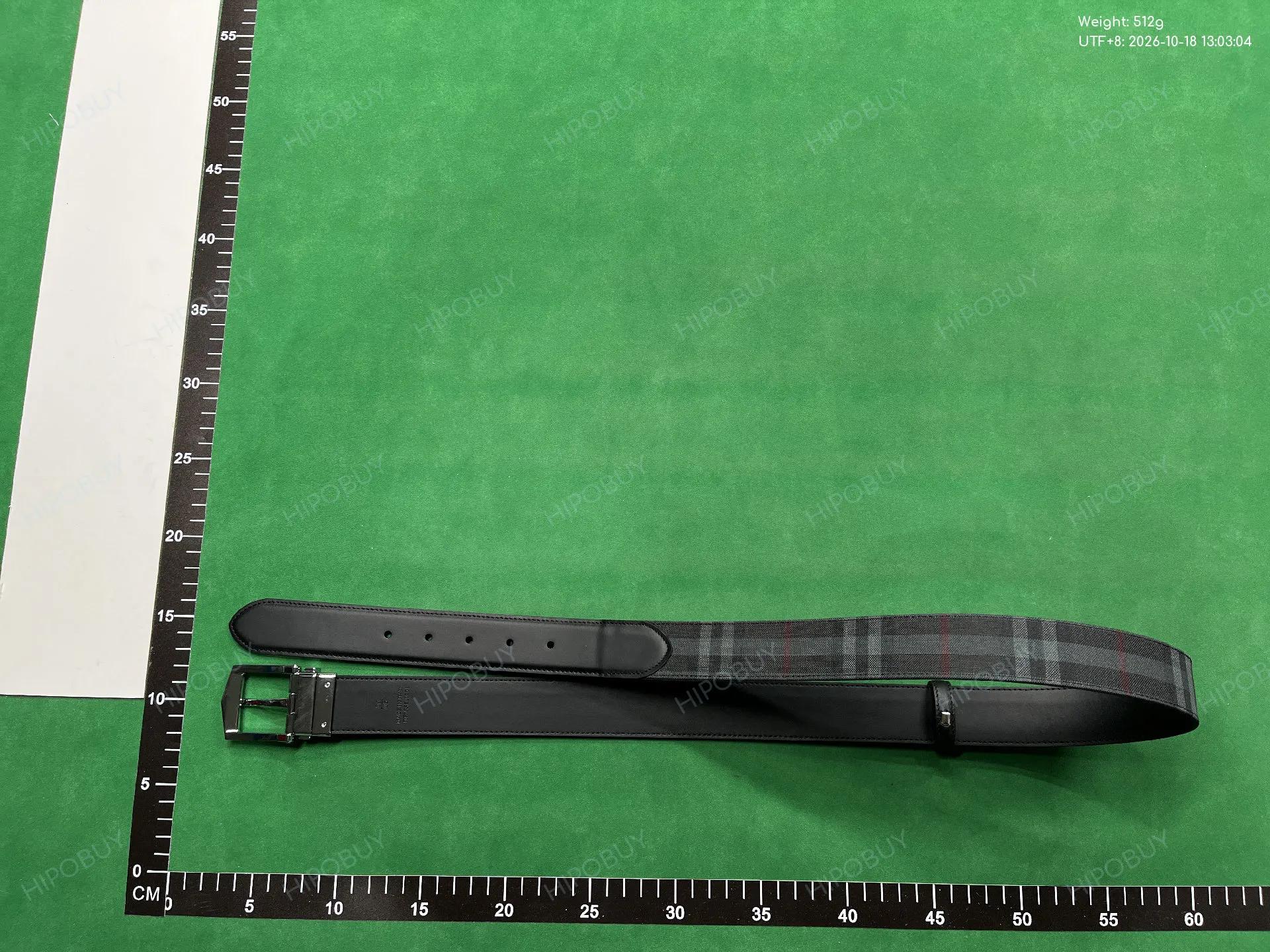Foto QC 7 de Burberry Reversible Belt Vintage Check