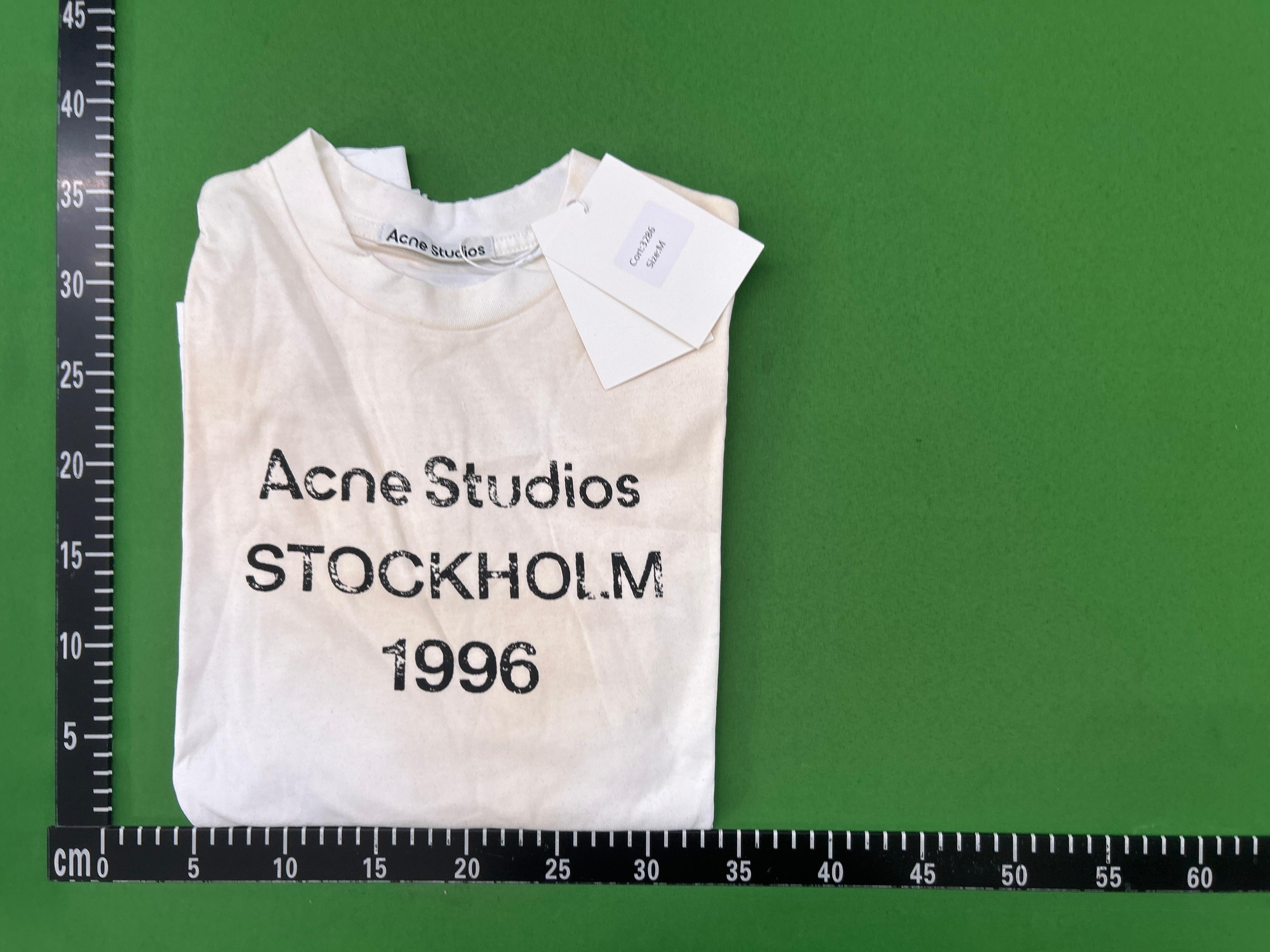 Foto QC 1 de Acne Studios Stockholm 1996 T-shirt Blue