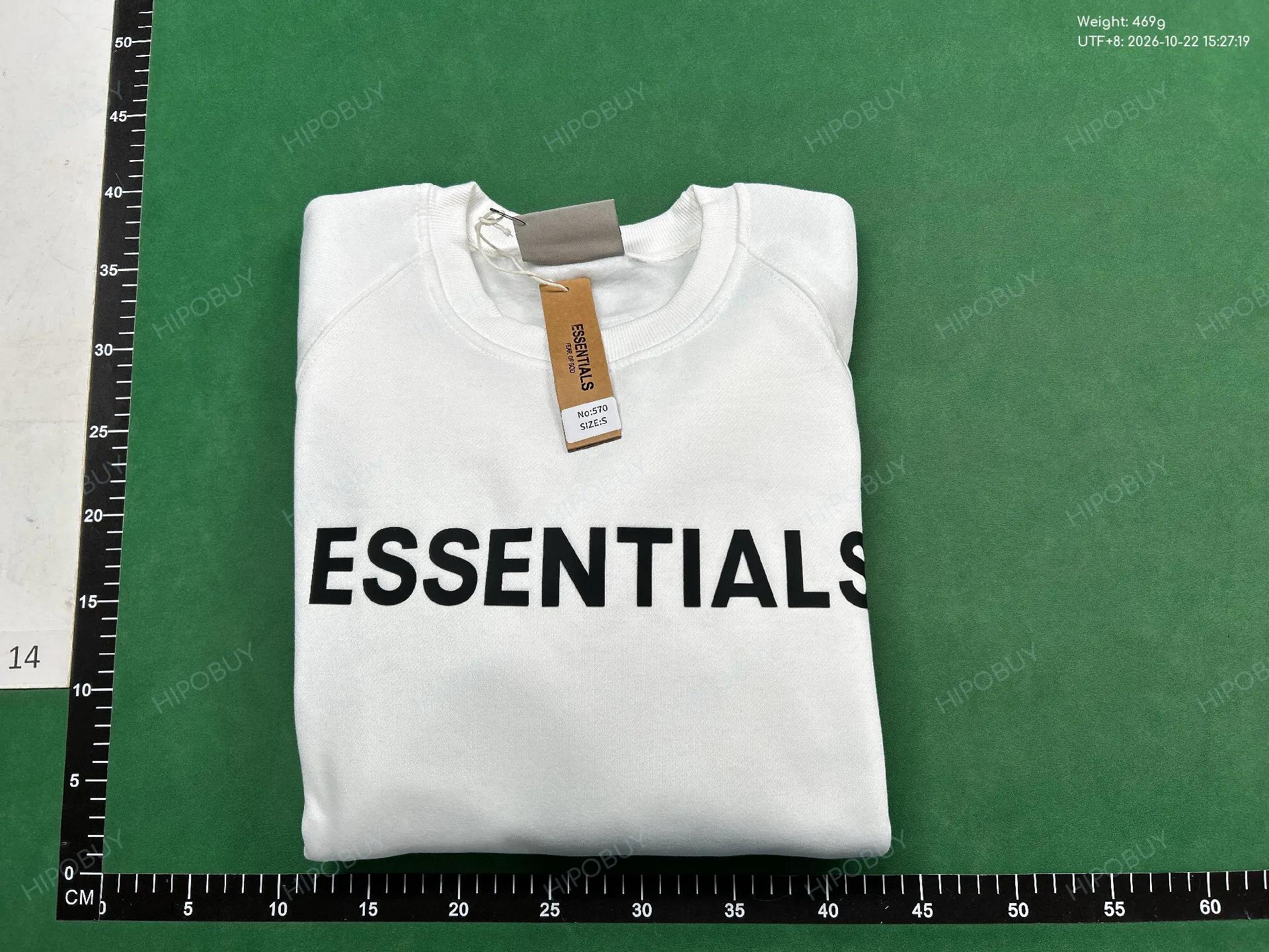 Foto QC 4 de Fear of God Essentials Crewneck Sweater Silicone Logo White