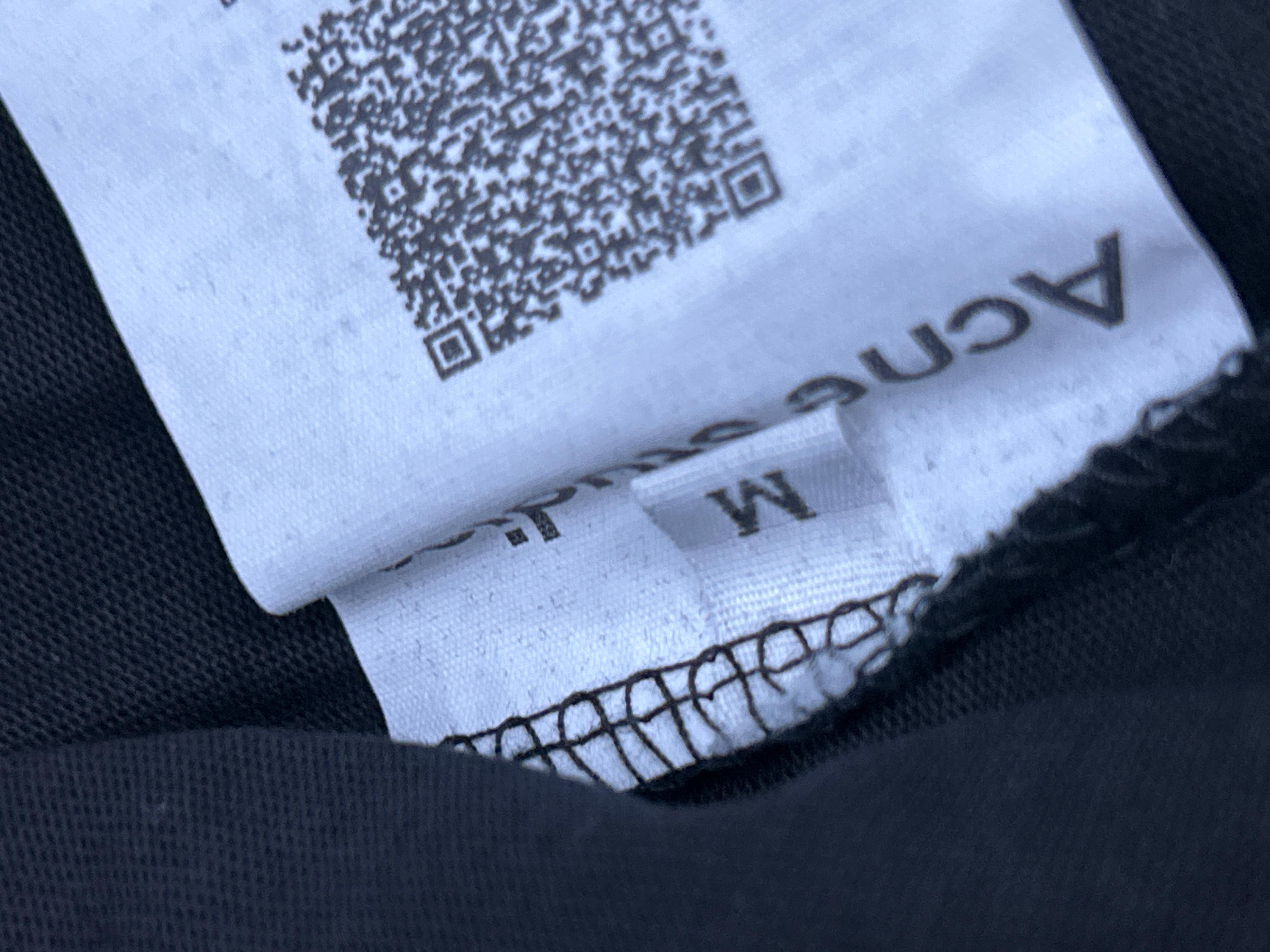 Foto QC 4 de Acne Studios Shirt Distressed Washed Paint Splatter Logo Blue