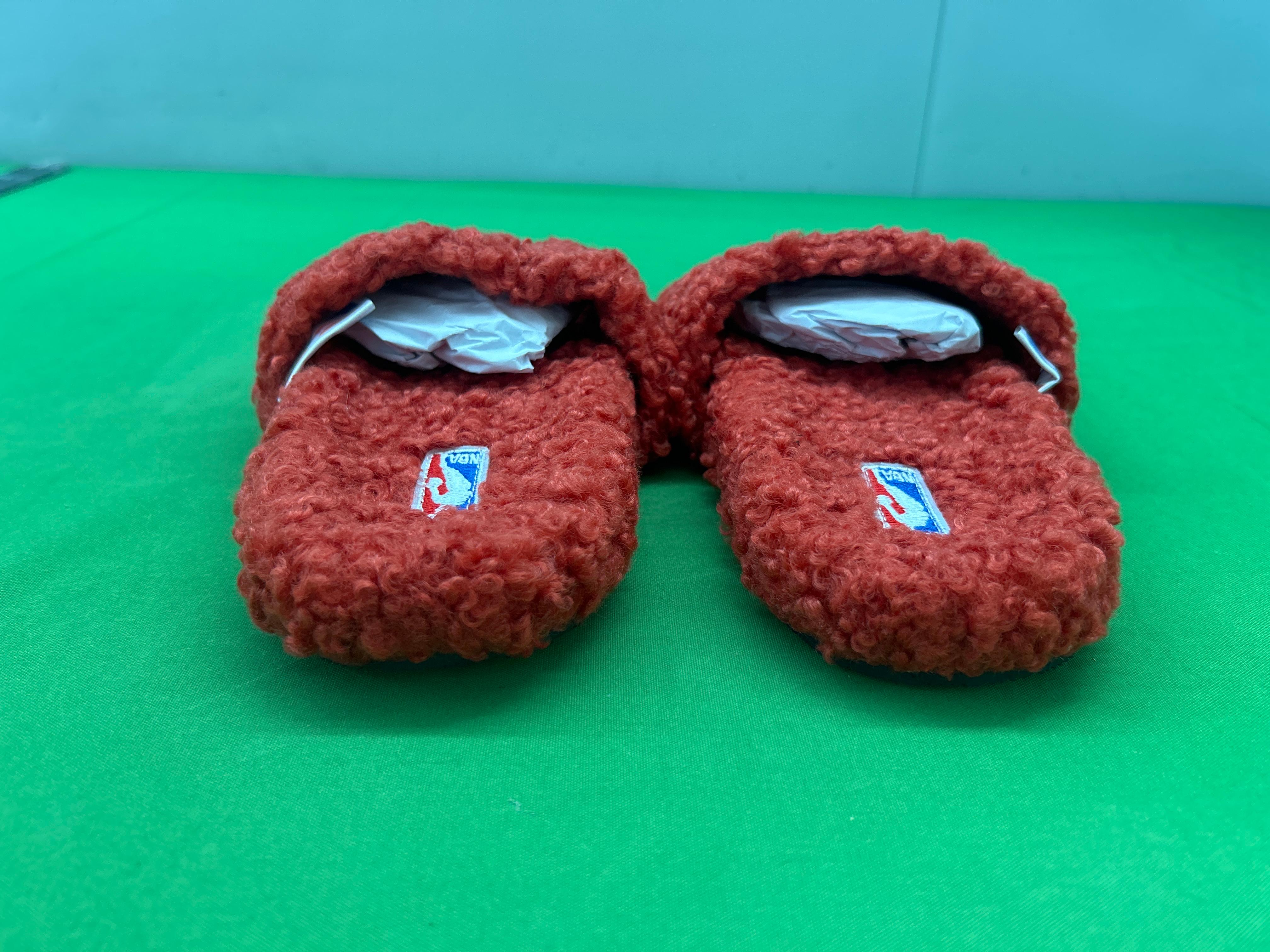 Foto QC 3 de Balenciaga Furry Slide Faux Shearling Political Campaign Red