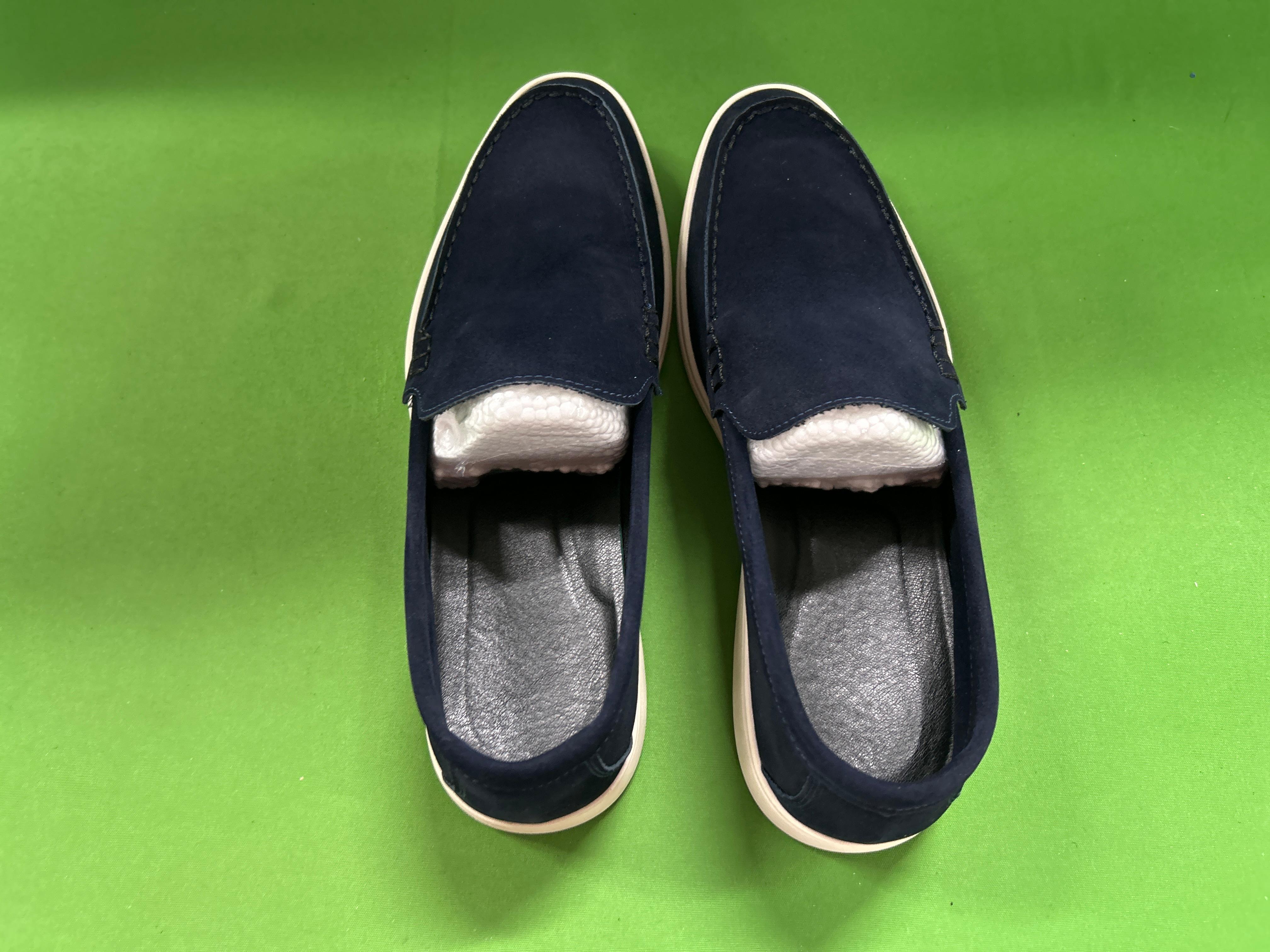 Foto QC 3 de Yanxuan Loafers Suede British Style Casual Green