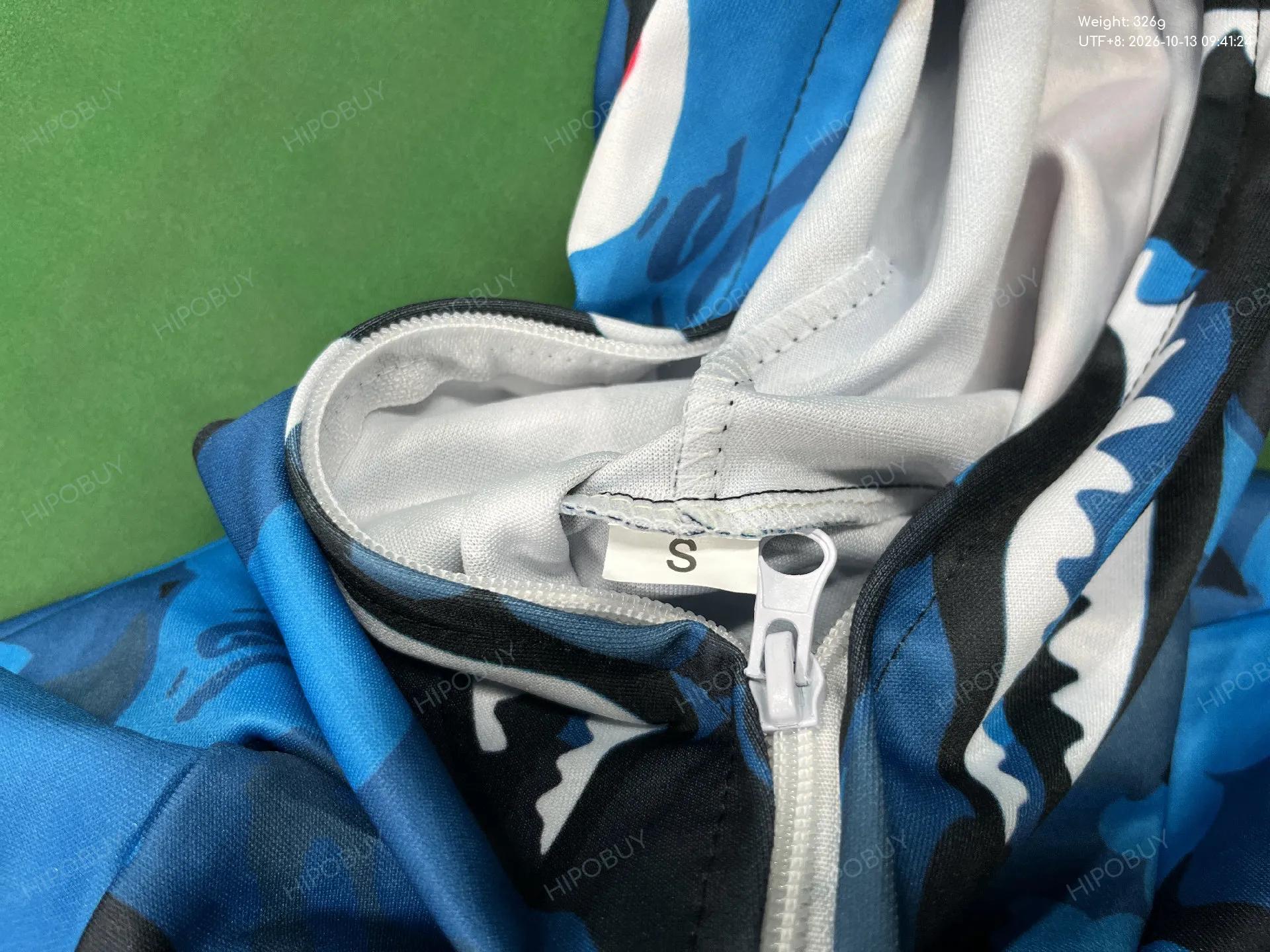Foto QC 1 de BAPE Shark Zip Sweater City Camo Black