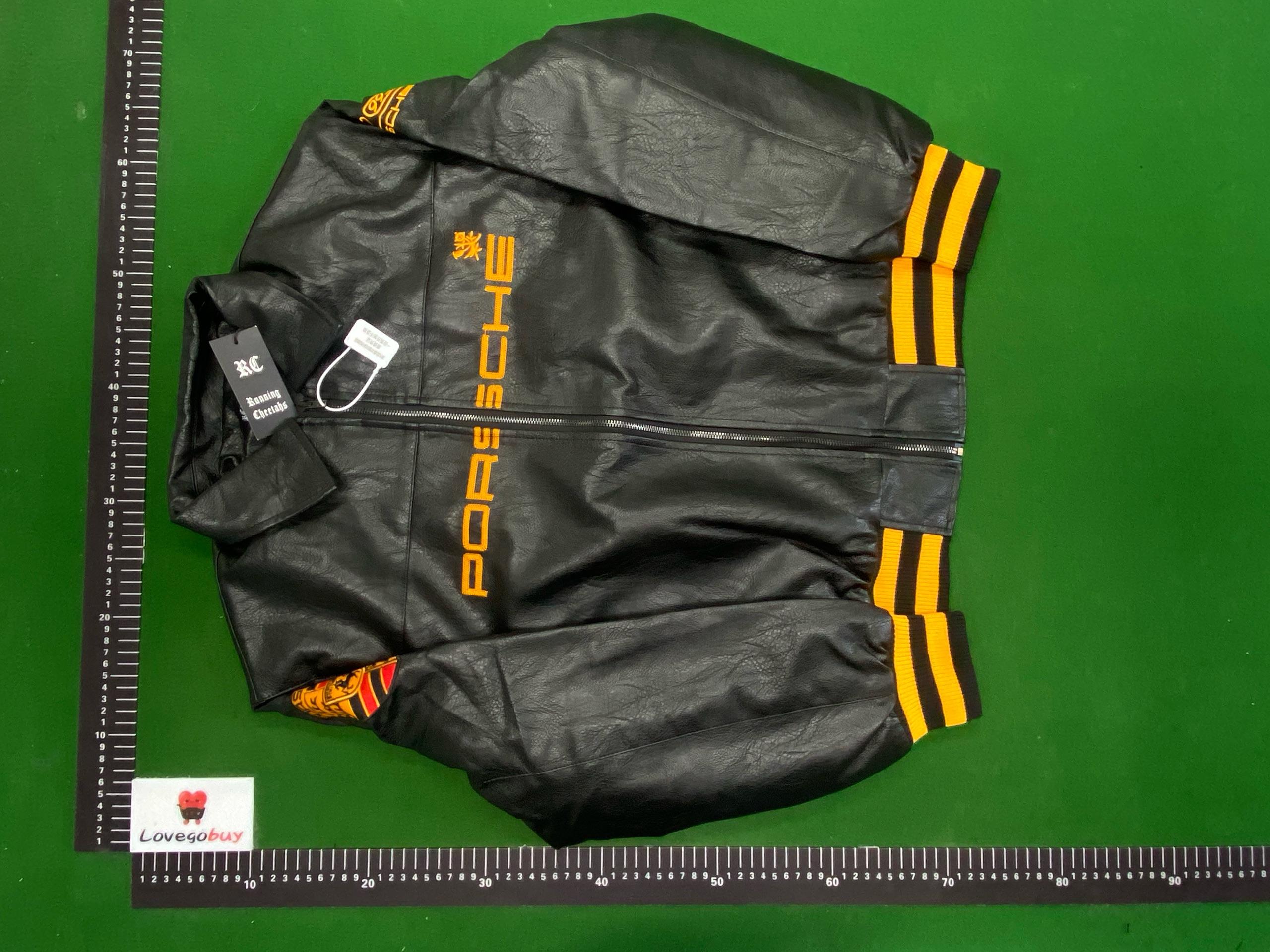 Foto QC 2 de Aimé Leon Dore x Porsche 993 Turbo Leather Club Jacket Black