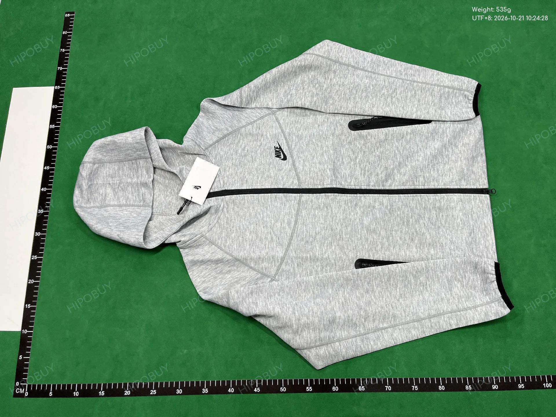 Foto QC 2 de Nike Tech Fleece Windrunner Jacket Hooded Grey Heather