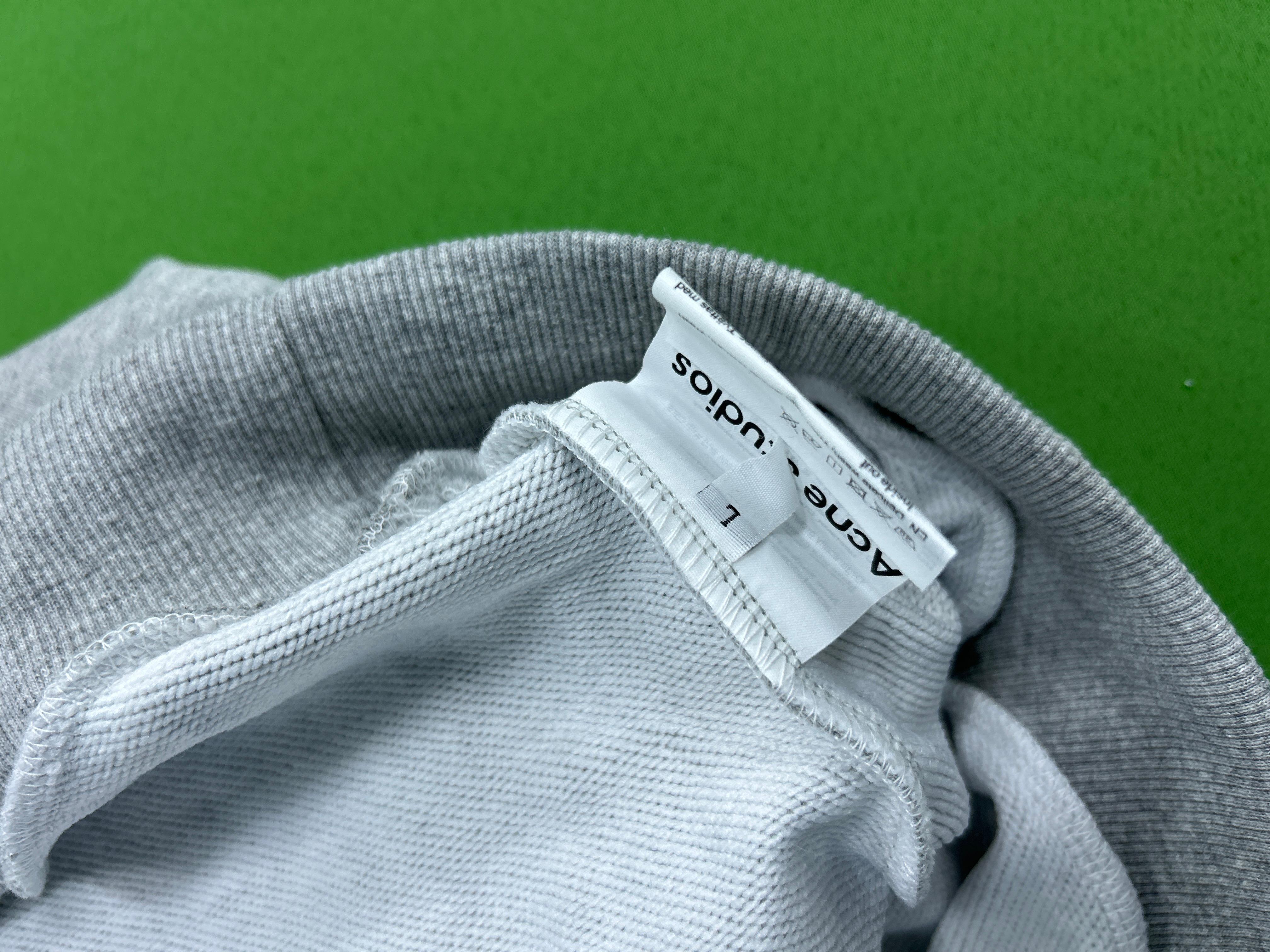 Foto QC 7 de Acne Studios Logo Distressed Hoodie Navy