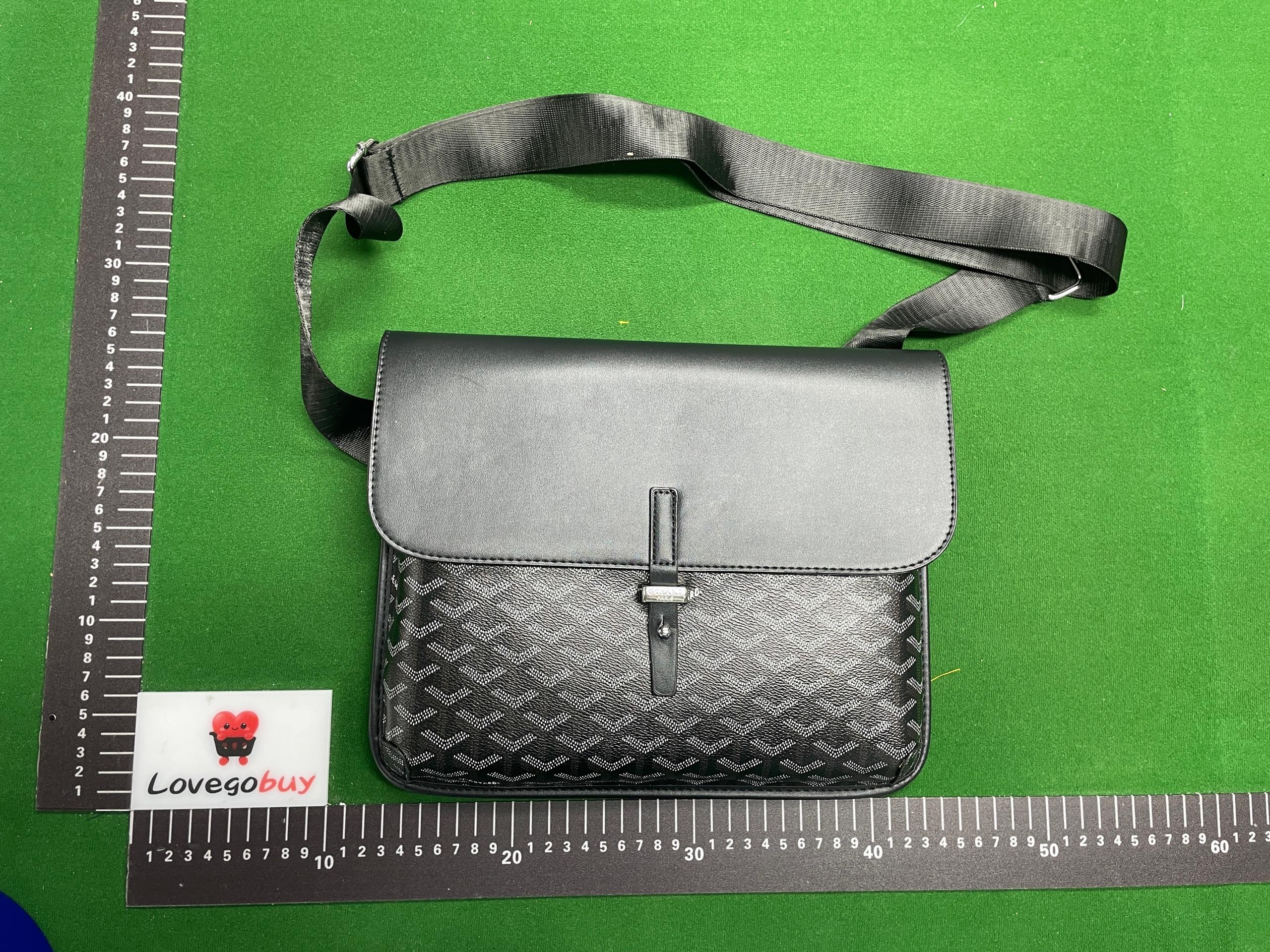 Foto QC 8 de Goyard Coursier Messenger Bag Grey Goyardine Canvas