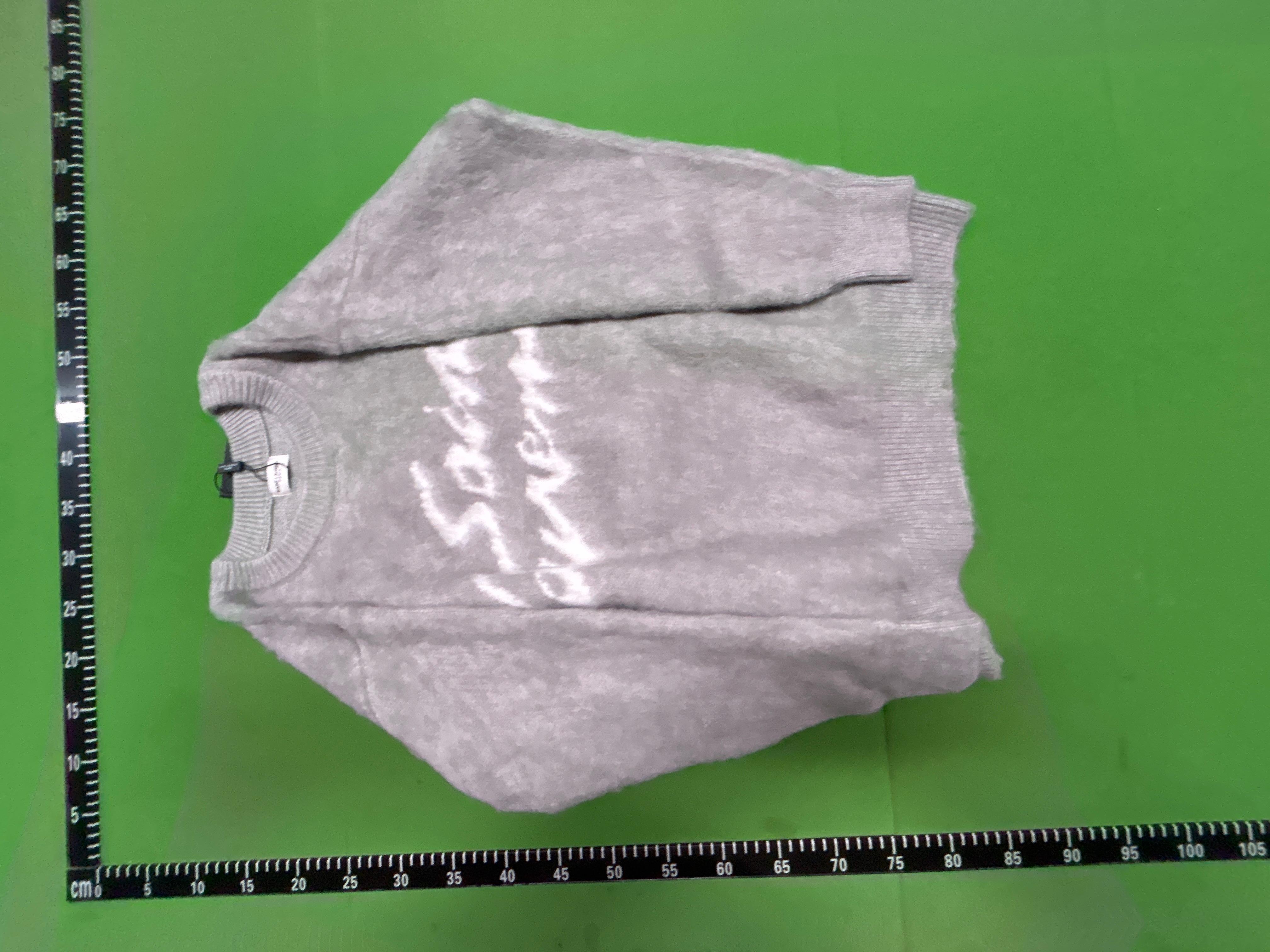 Foto QC 4 de Saint Laurent Mohair Logo Crewneck Sweater Black