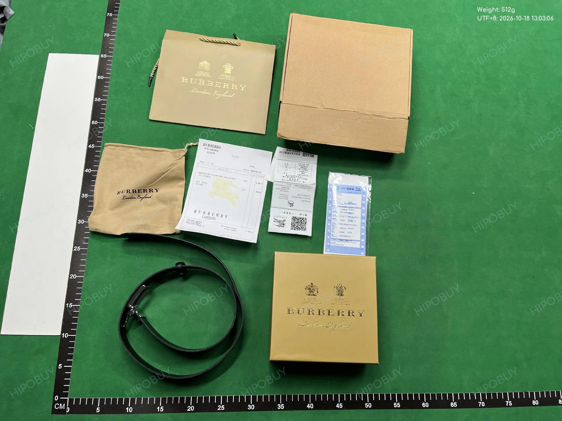 Foto QC 8 de Burberry Reversible Belt Vintage Check