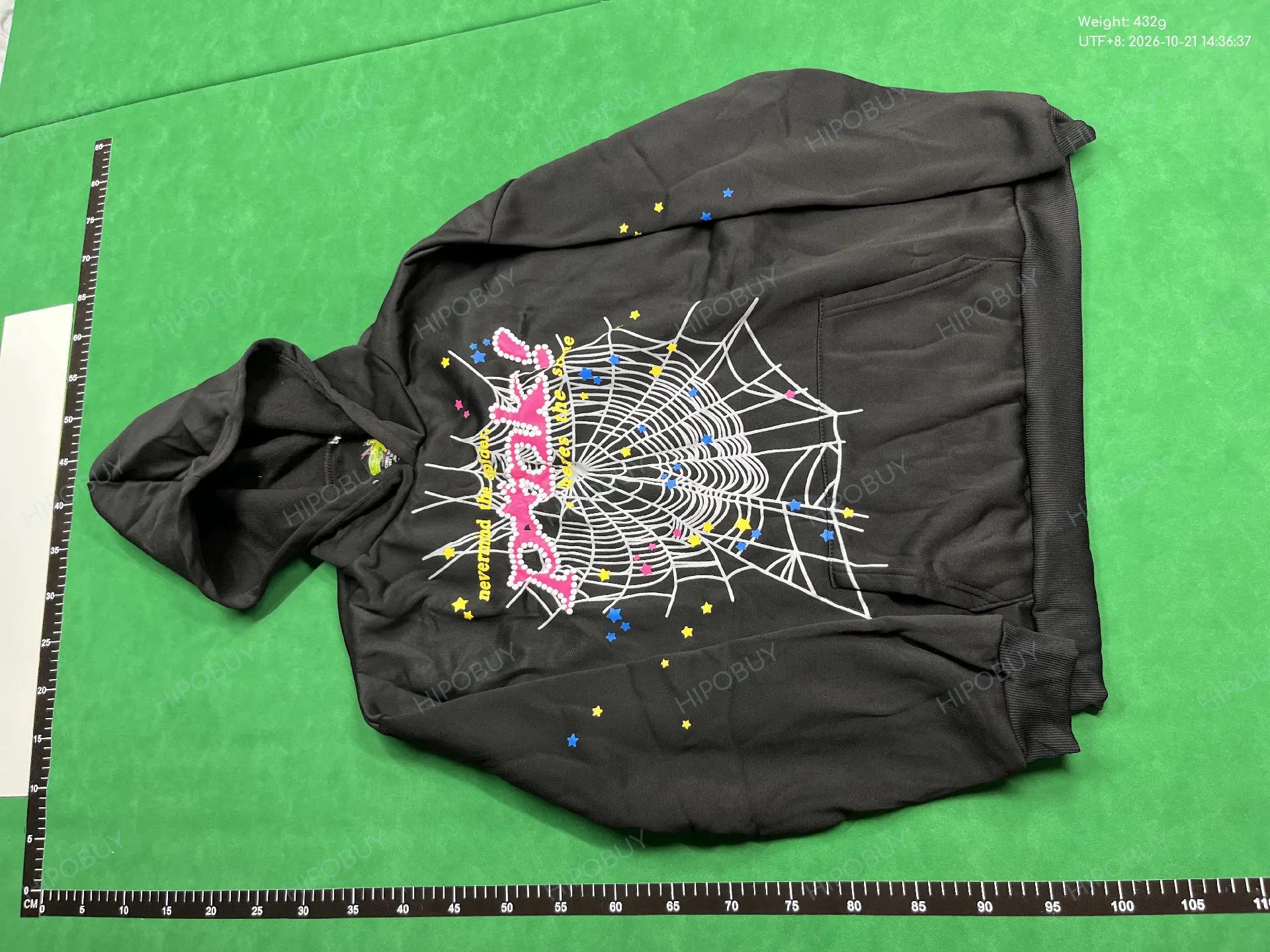 Foto QC 2 de Sp5der Web Logo Hoodie Pink